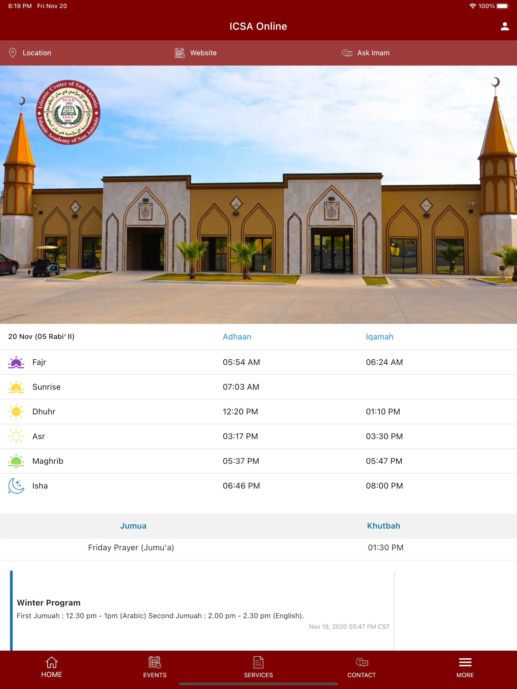 ICSA Masjid | Indus Appstore | Screenshot