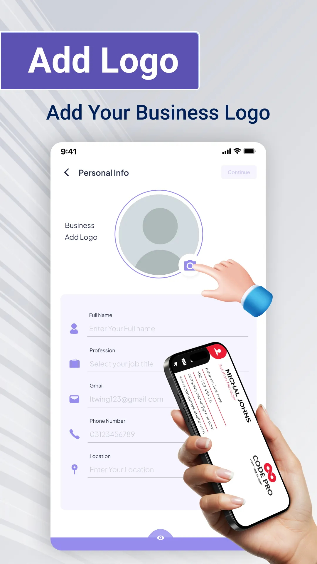 Business Card Maker Pro | Indus Appstore | Screenshot