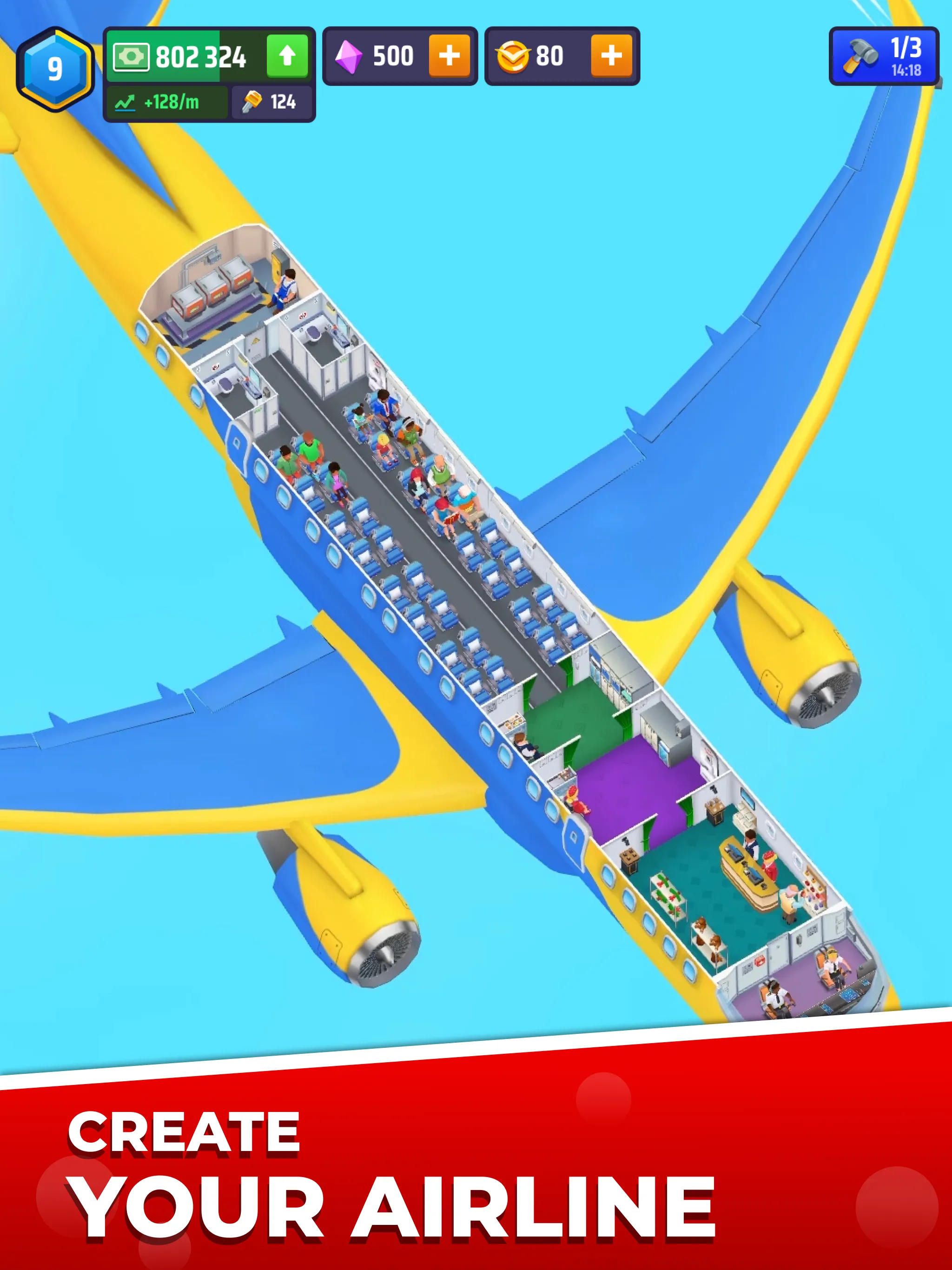 Idle Airplane Inc. Tycoon | Indus Appstore | Screenshot