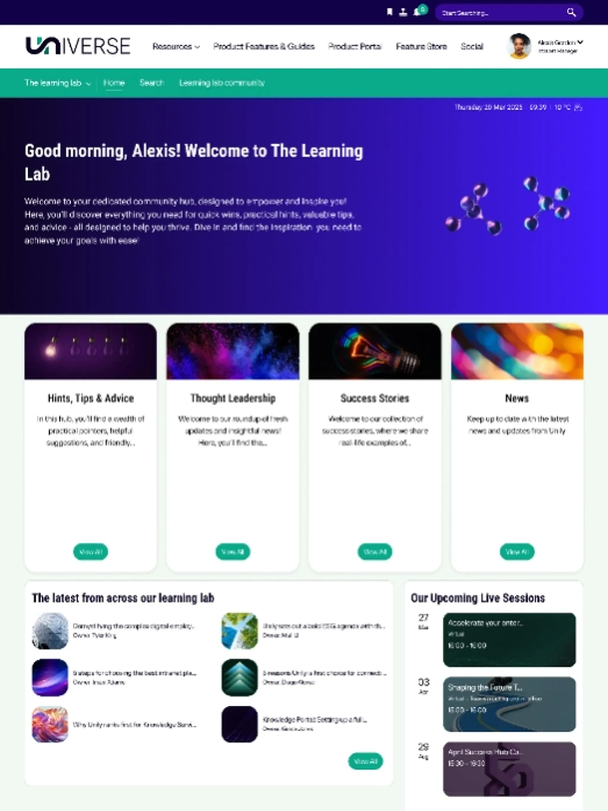 Universe by Unily | Indus Appstore | Screenshot