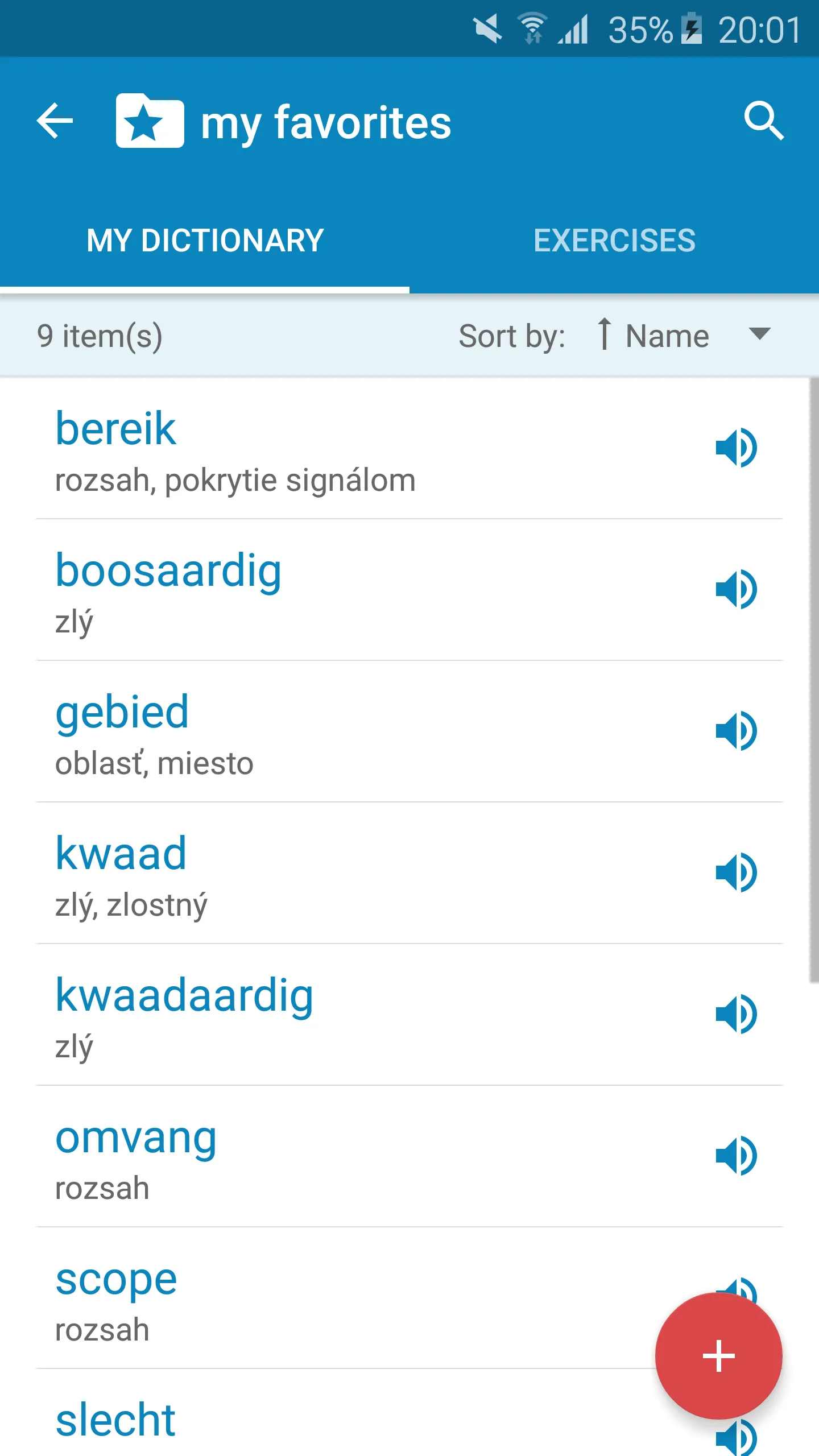 Dutch-Slovak Dictionary | Indus Appstore | Screenshot