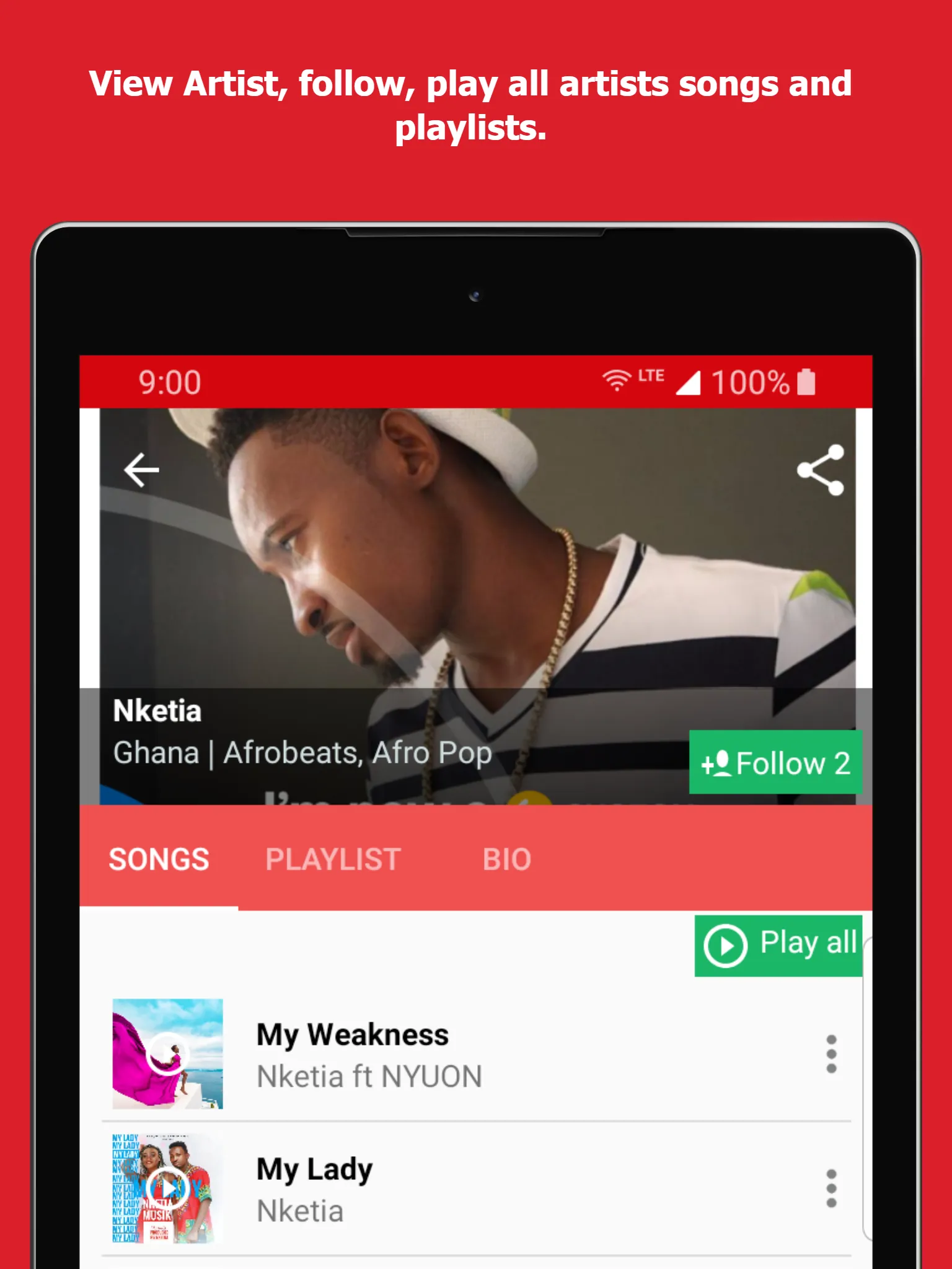 AfroCharts: 100% African Music | Indus Appstore | Screenshot