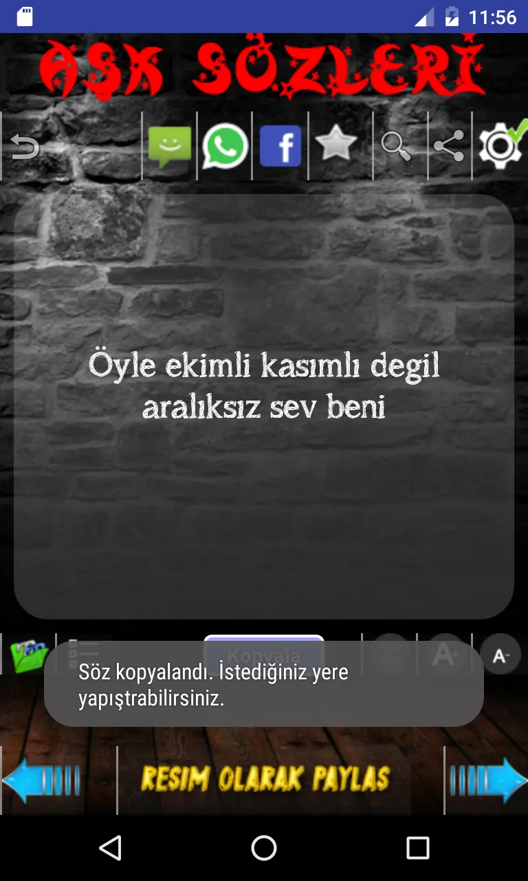 Aşk Sözleri 5000 | Indus Appstore | Screenshot