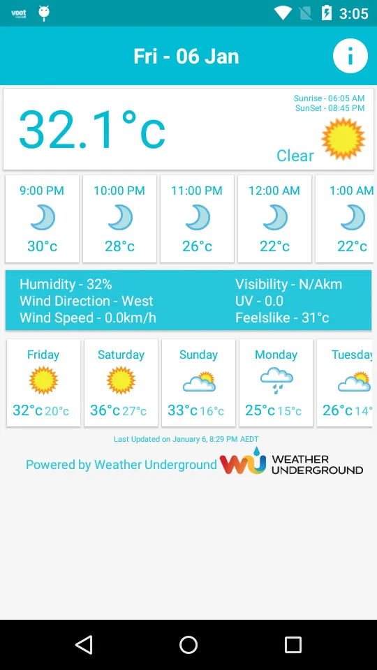 Melbourne Weather | Indus Appstore | Screenshot