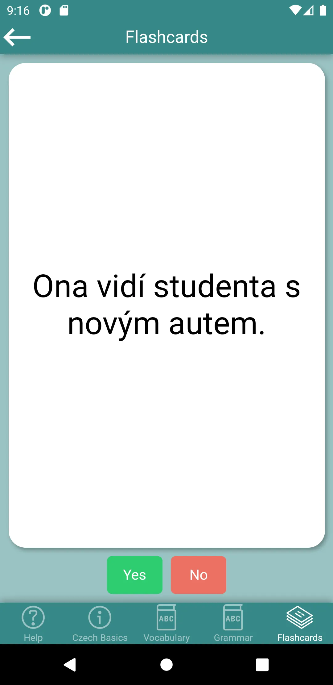 Czech Declension Flashcards | Indus Appstore | Screenshot