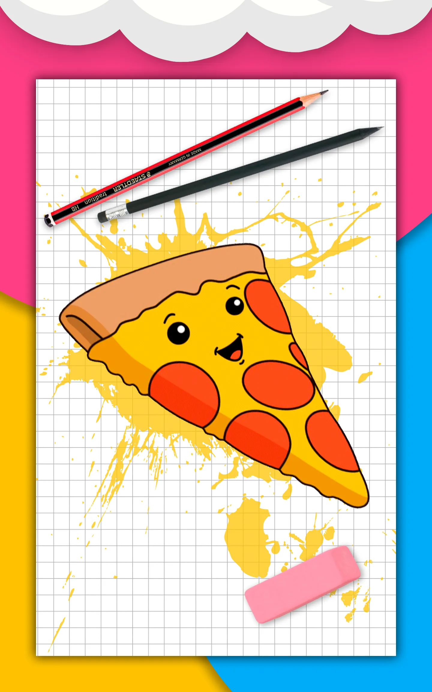 How to draw cute food by steps | Indus Appstore | Screenshot