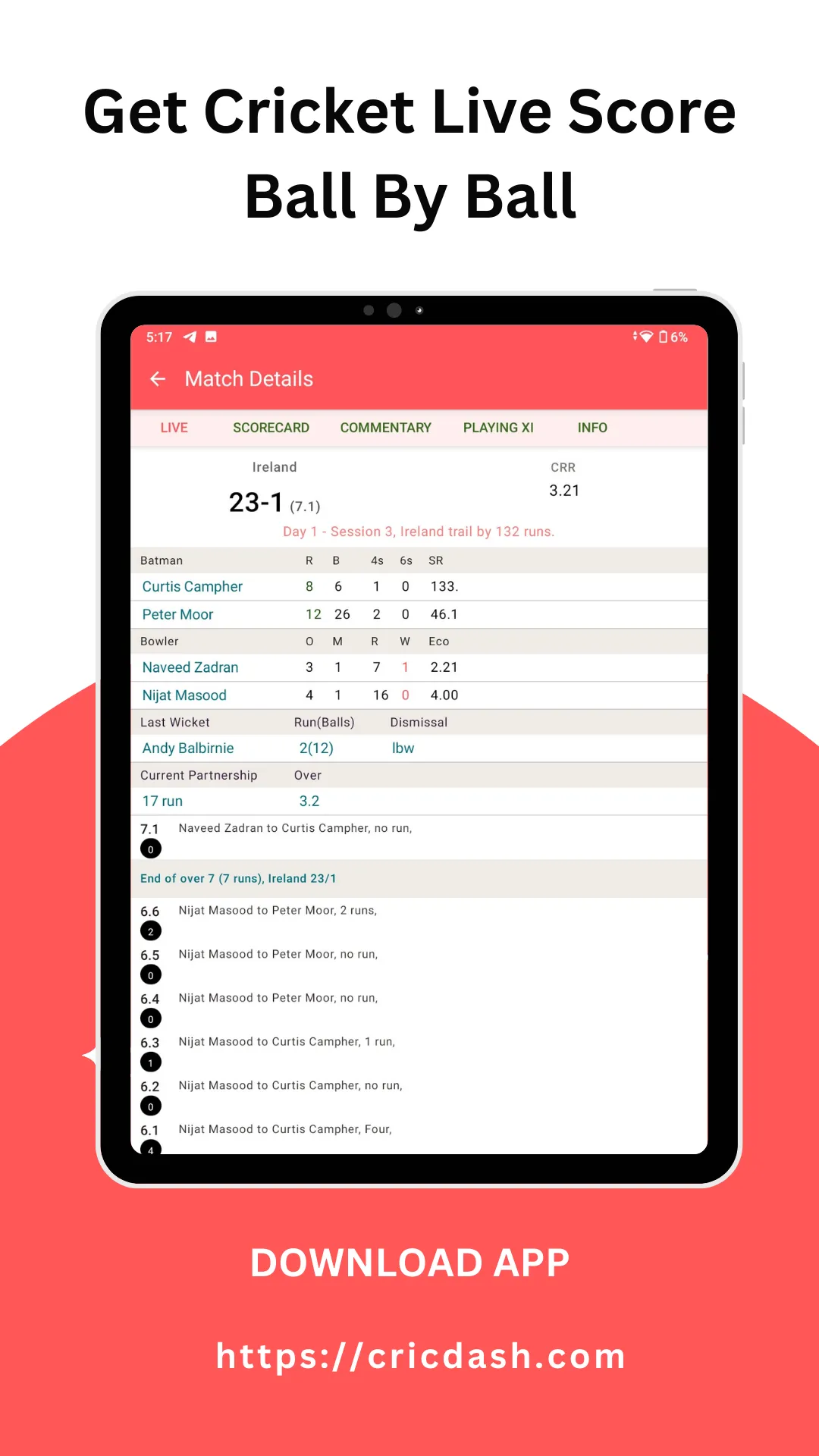 CricDash -Live Cricket Score | Indus Appstore | Screenshot