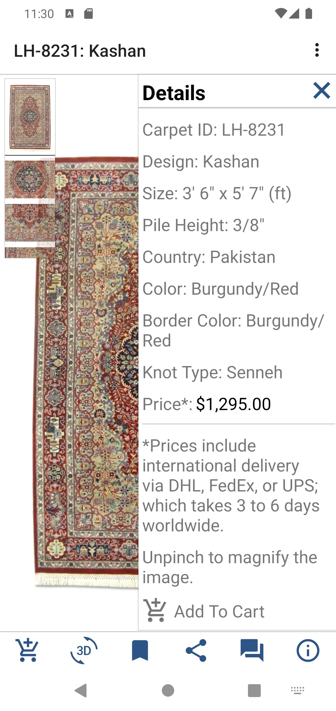 Pak Persian Rugs | Indus Appstore | Screenshot