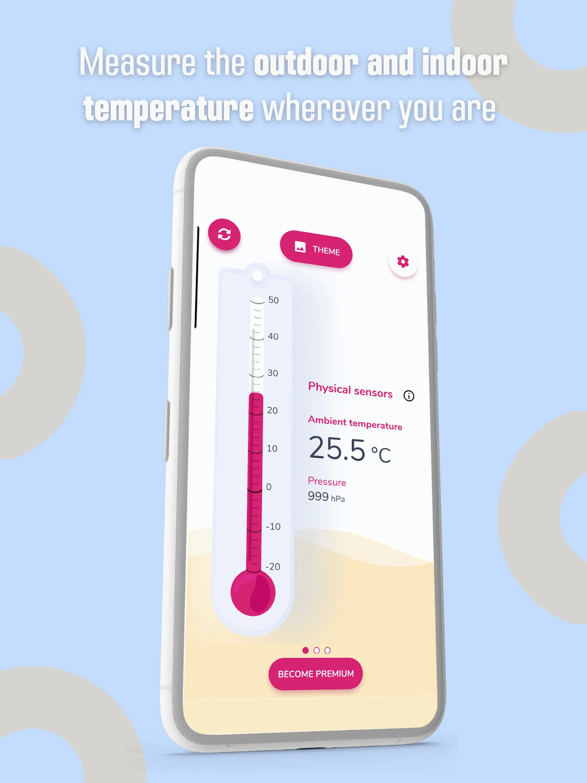 Indoor/Outdoor Thermometer | Indus Appstore | Screenshot