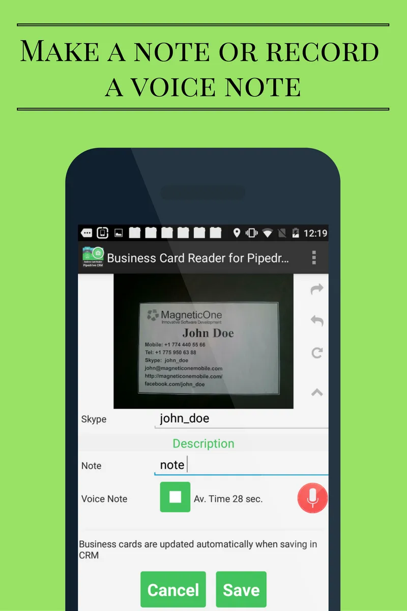 Business Card Reader for Piped | Indus Appstore | Screenshot
