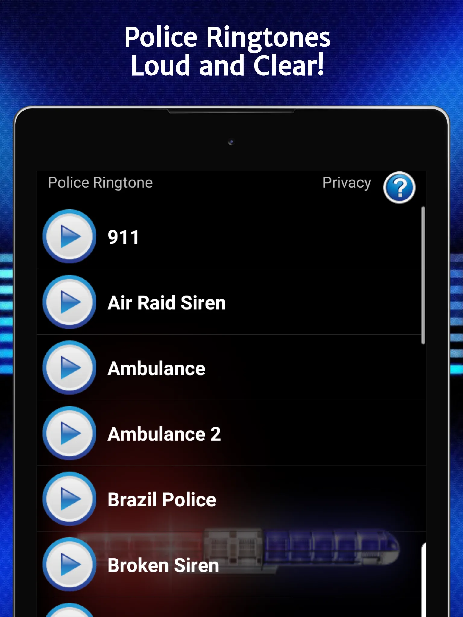 Police Ringtones | Indus Appstore | Screenshot