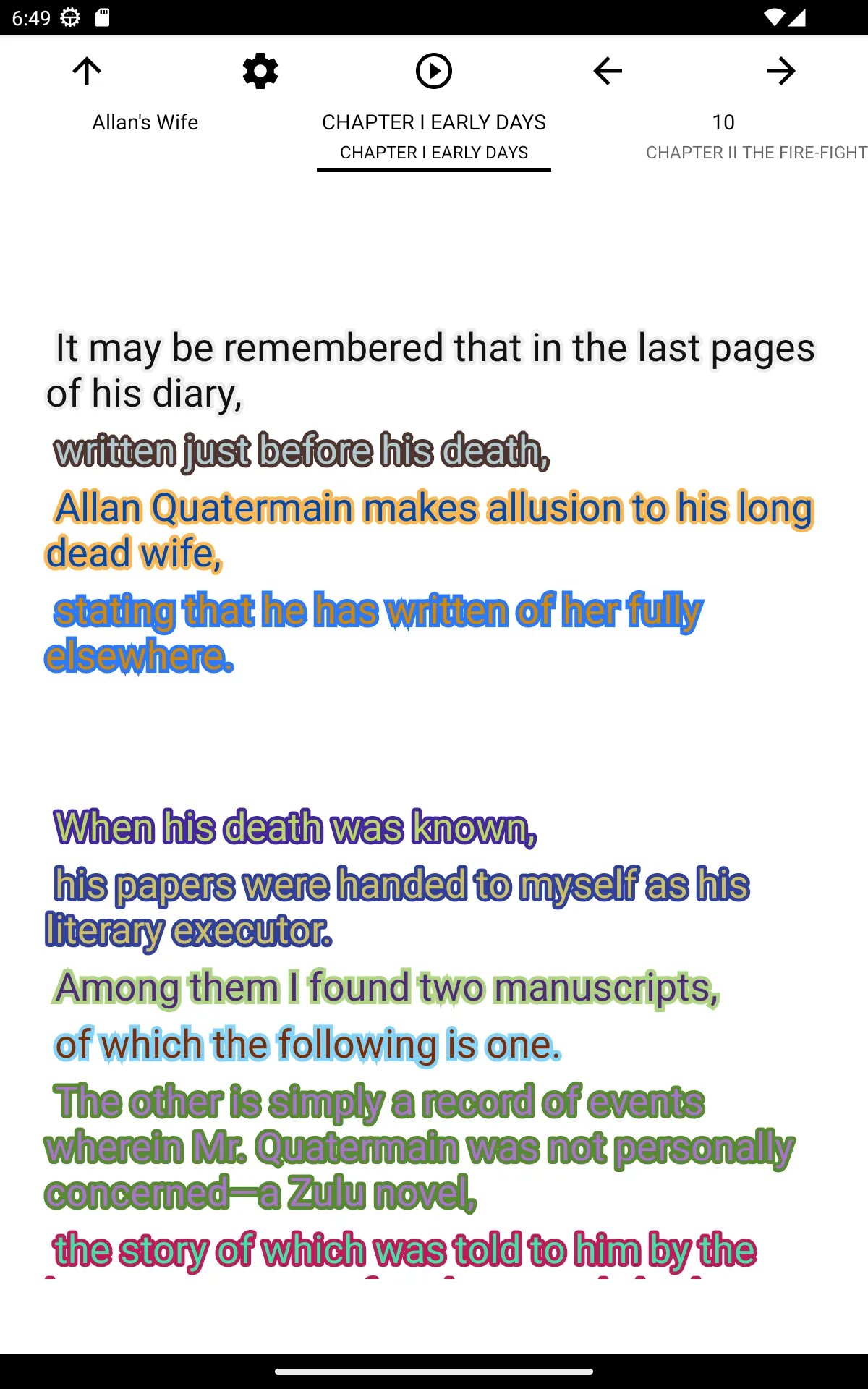 Book: Allan's Wife | Indus Appstore | Screenshot