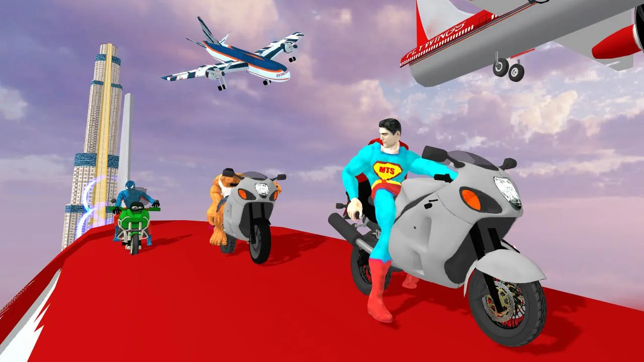 Super Hero Bike Mega Ramp 3 | Indus Appstore | Screenshot