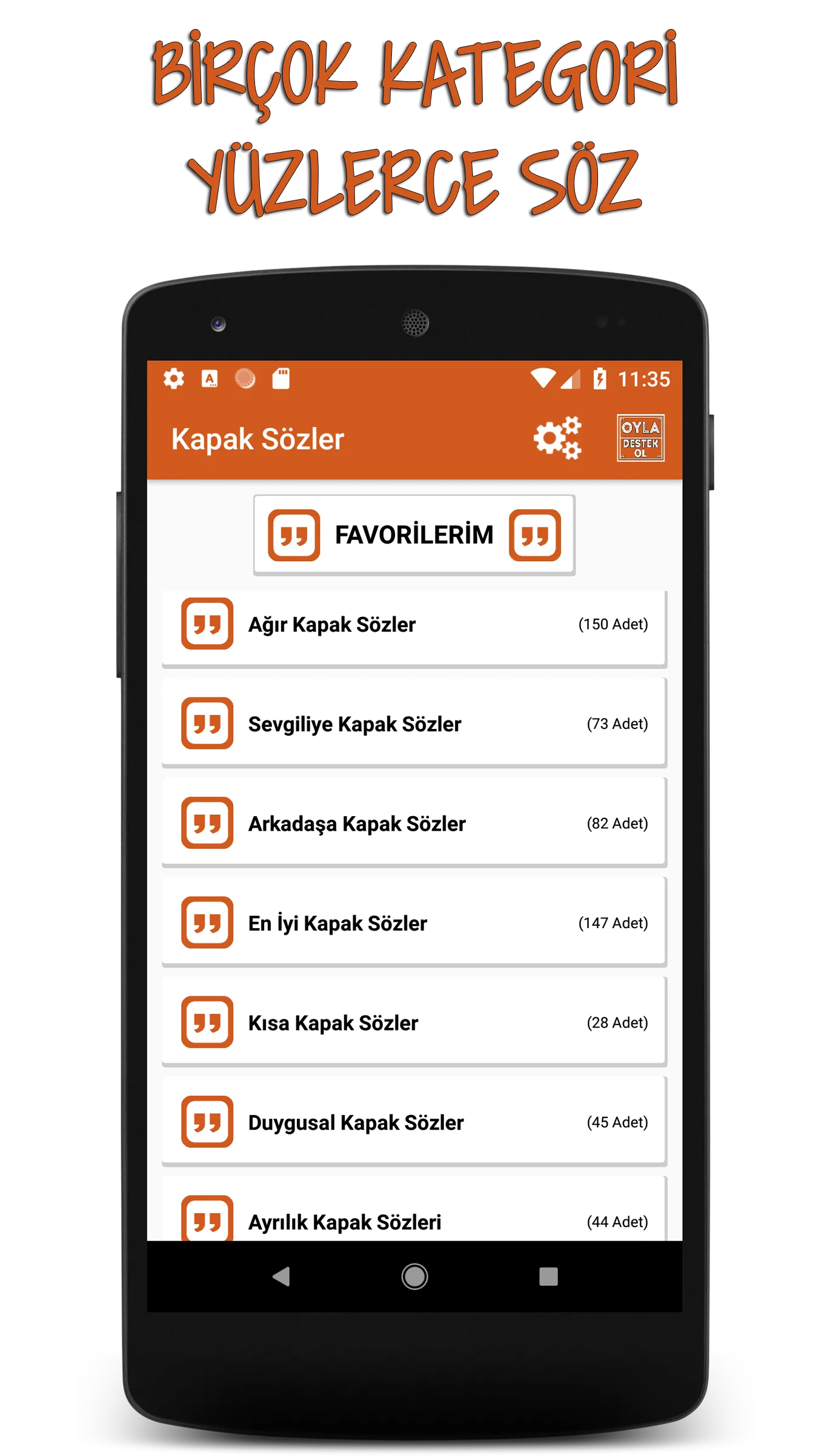 Kapak Sözler (2024) | Indus Appstore | Screenshot