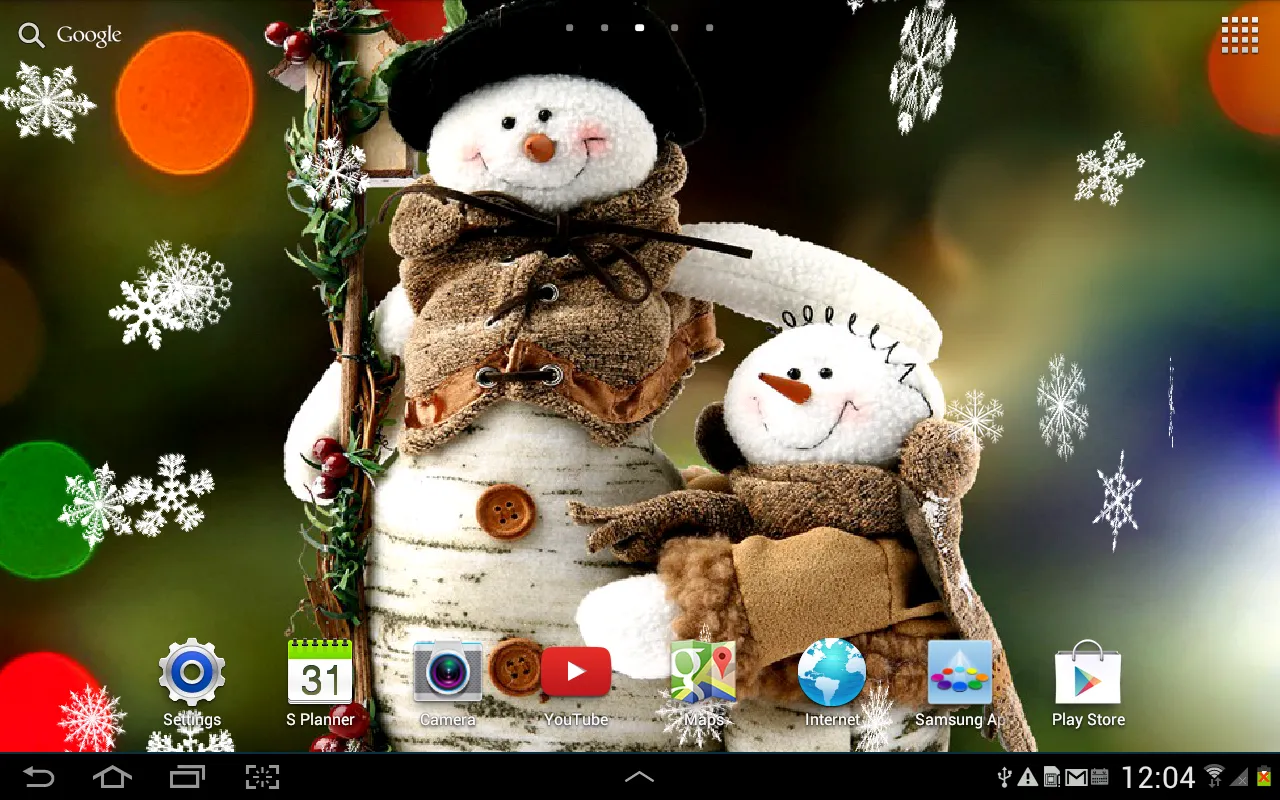 Snowman Live Wallpaper | Indus Appstore | Screenshot