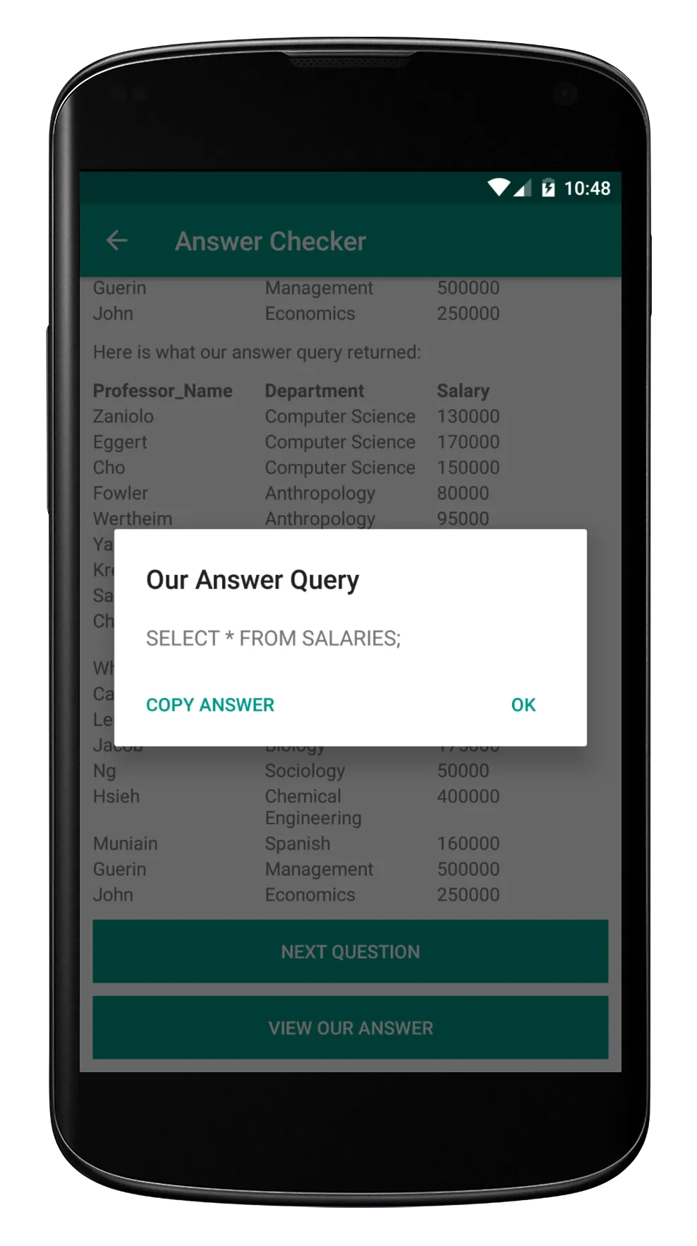 SQL Practice PRO - Learn DBs | Indus Appstore | Screenshot