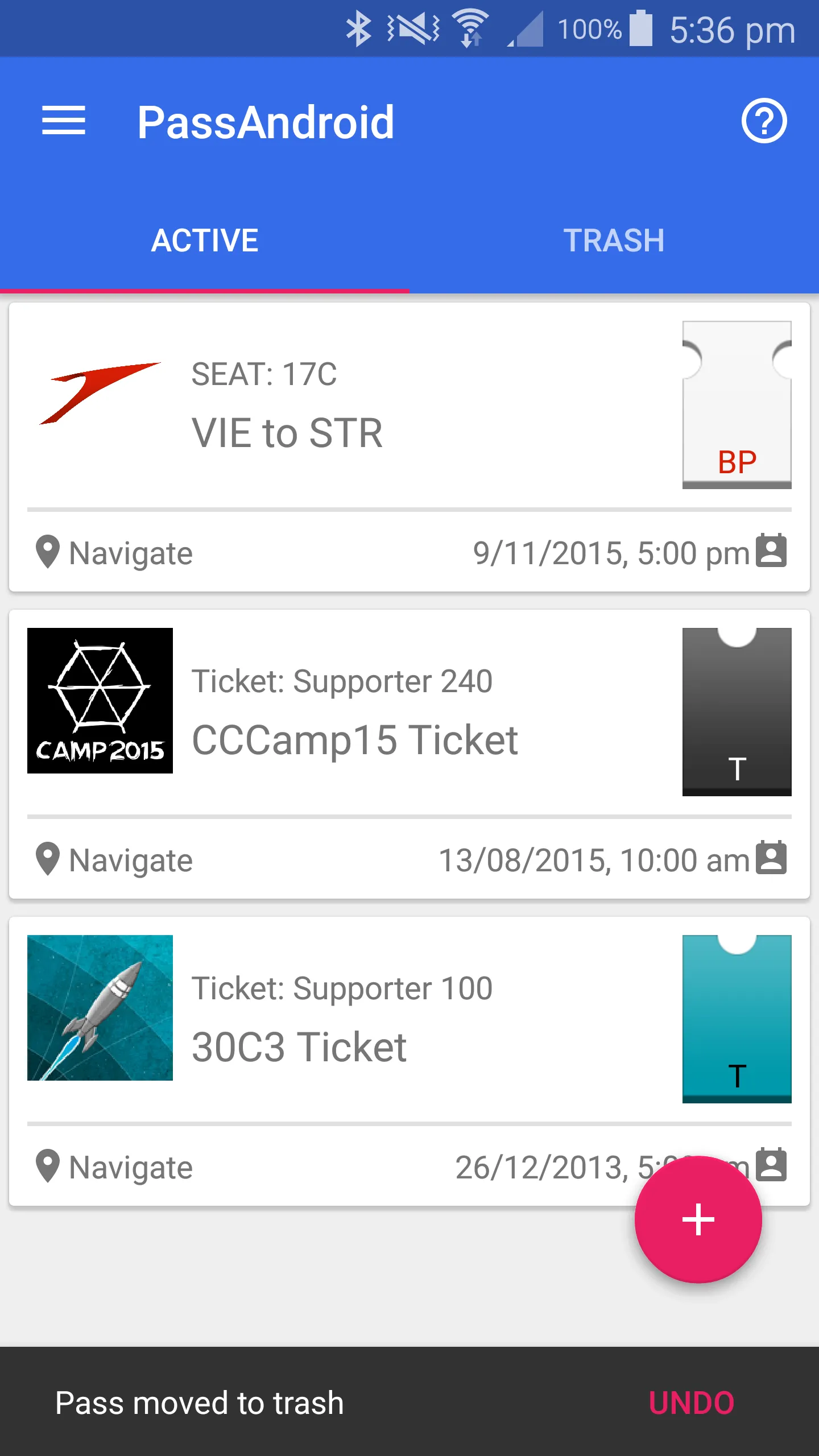 PassAndroid Passbook viewer | Indus Appstore | Screenshot