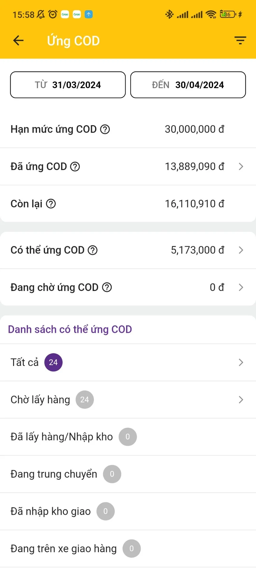 GO24 - Ứng COD Toàn Quốc | Indus Appstore | Screenshot