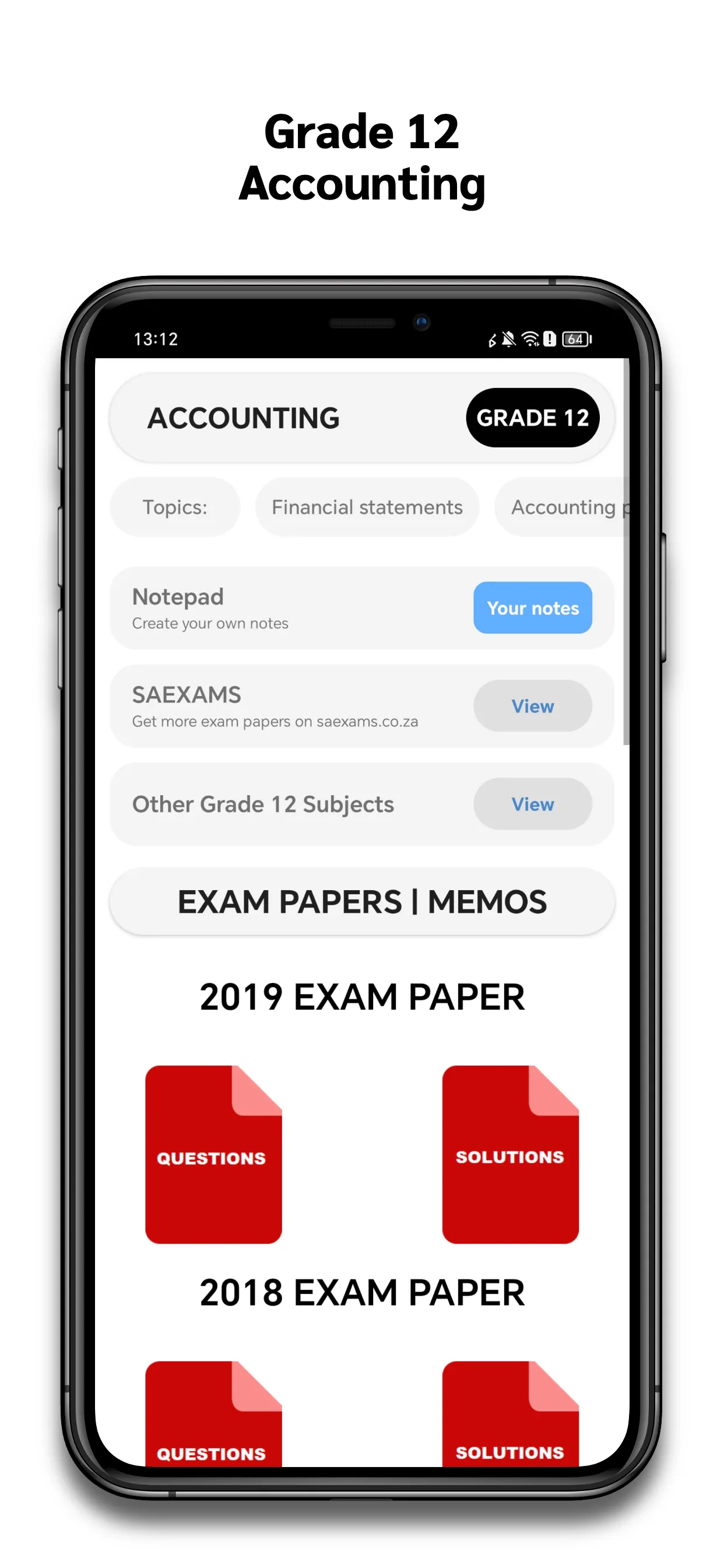 Grade 12 Accounting | Indus Appstore | Screenshot