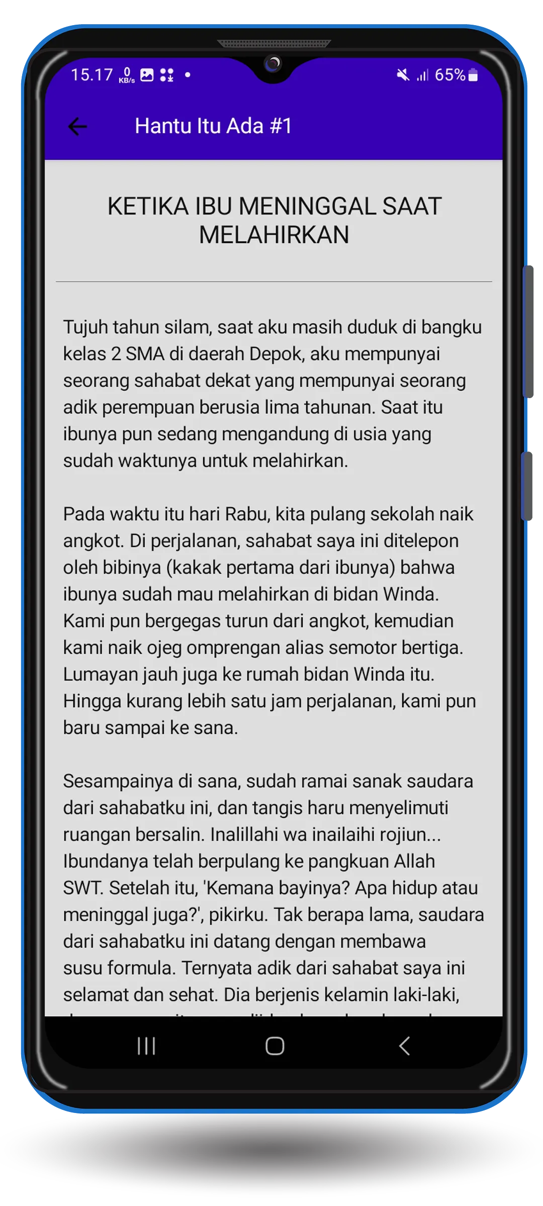 1000+ Cerita Hantu Horor Nyata | Indus Appstore | Screenshot