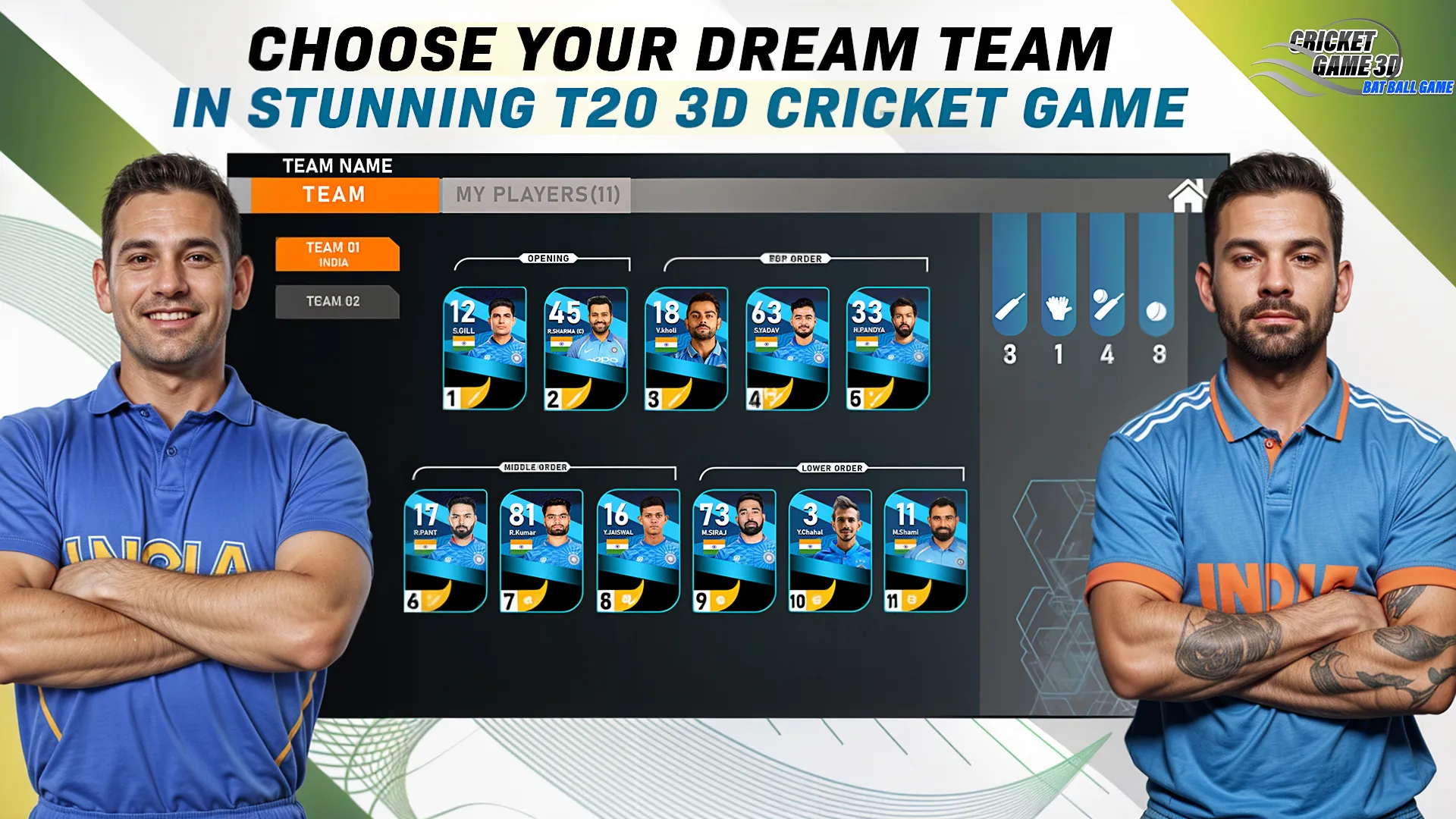 Cricket Game 3D: Bat Ball Game | Indus Appstore | Screenshot