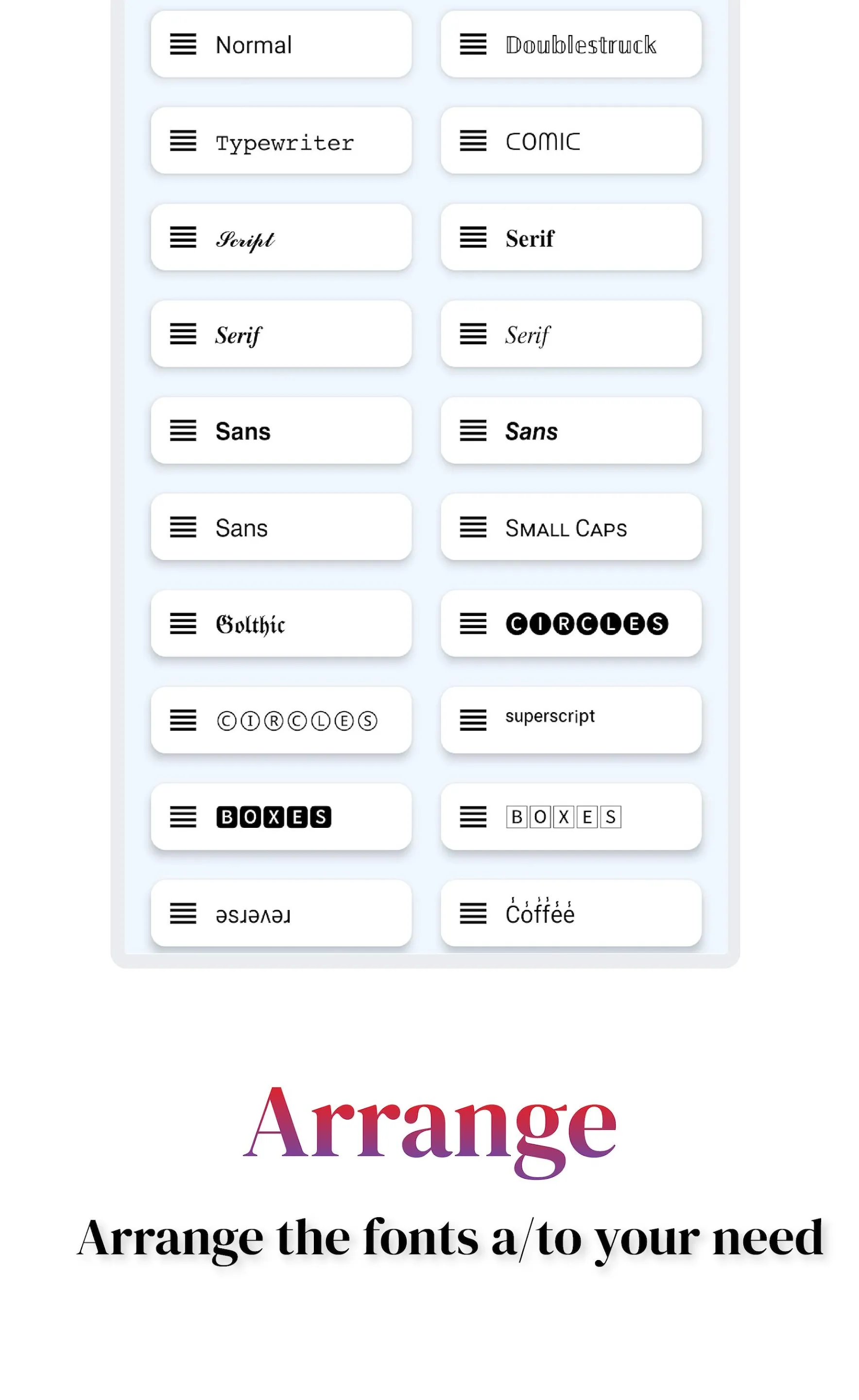 Fonts Aa - Keyboard Fonts Art | Indus Appstore | Screenshot