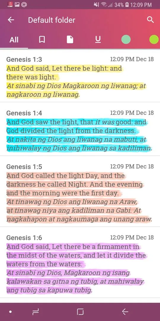 English Tagalog Bible Offline | Indus Appstore | Screenshot