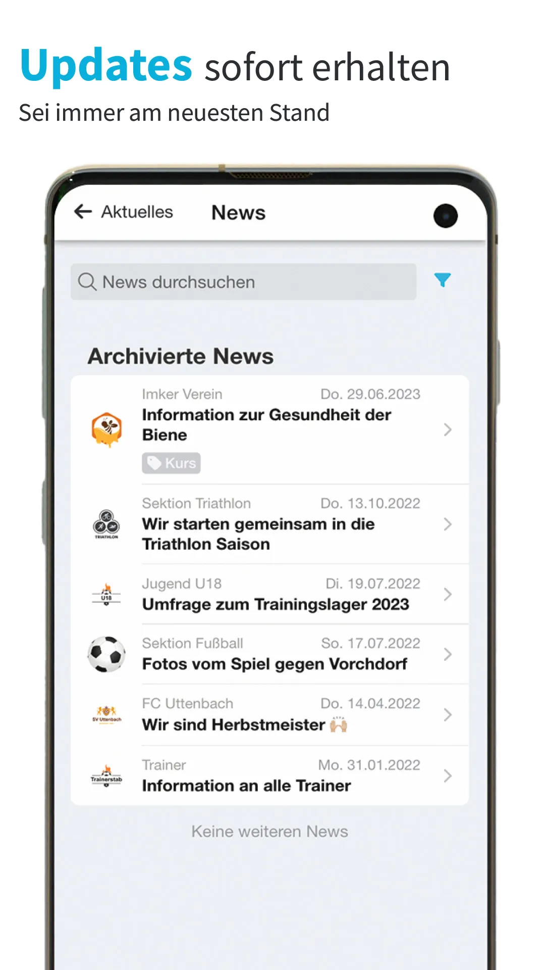 Vereinsplaner: App für Vereine | Indus Appstore | Screenshot