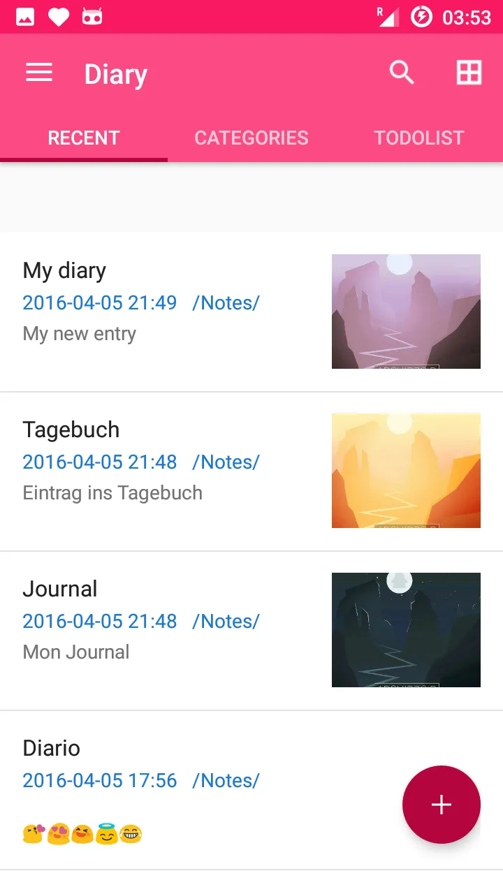 Diary App with Password | Indus Appstore | Screenshot