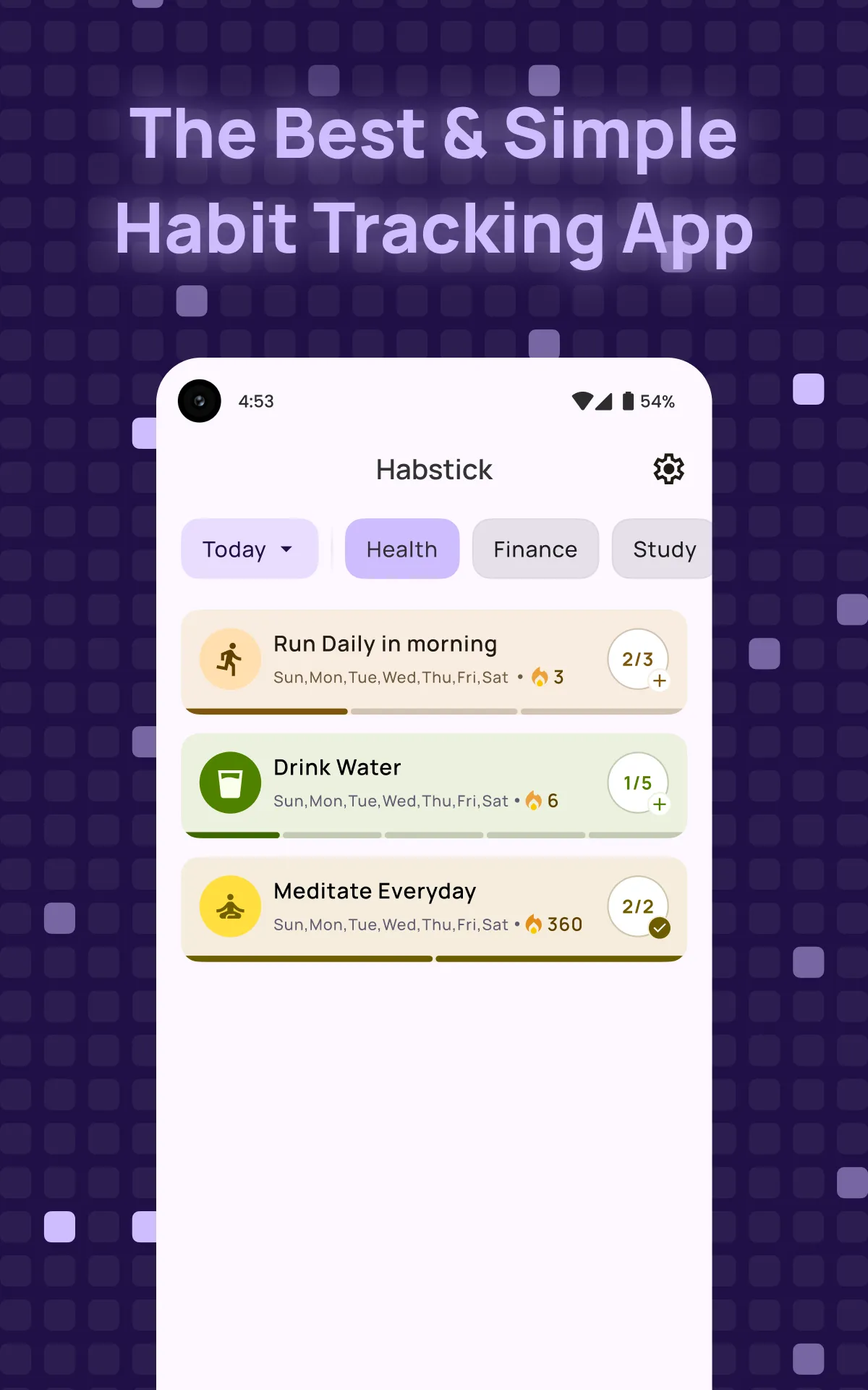 Habit Tracker - HabStick | Indus Appstore | Screenshot