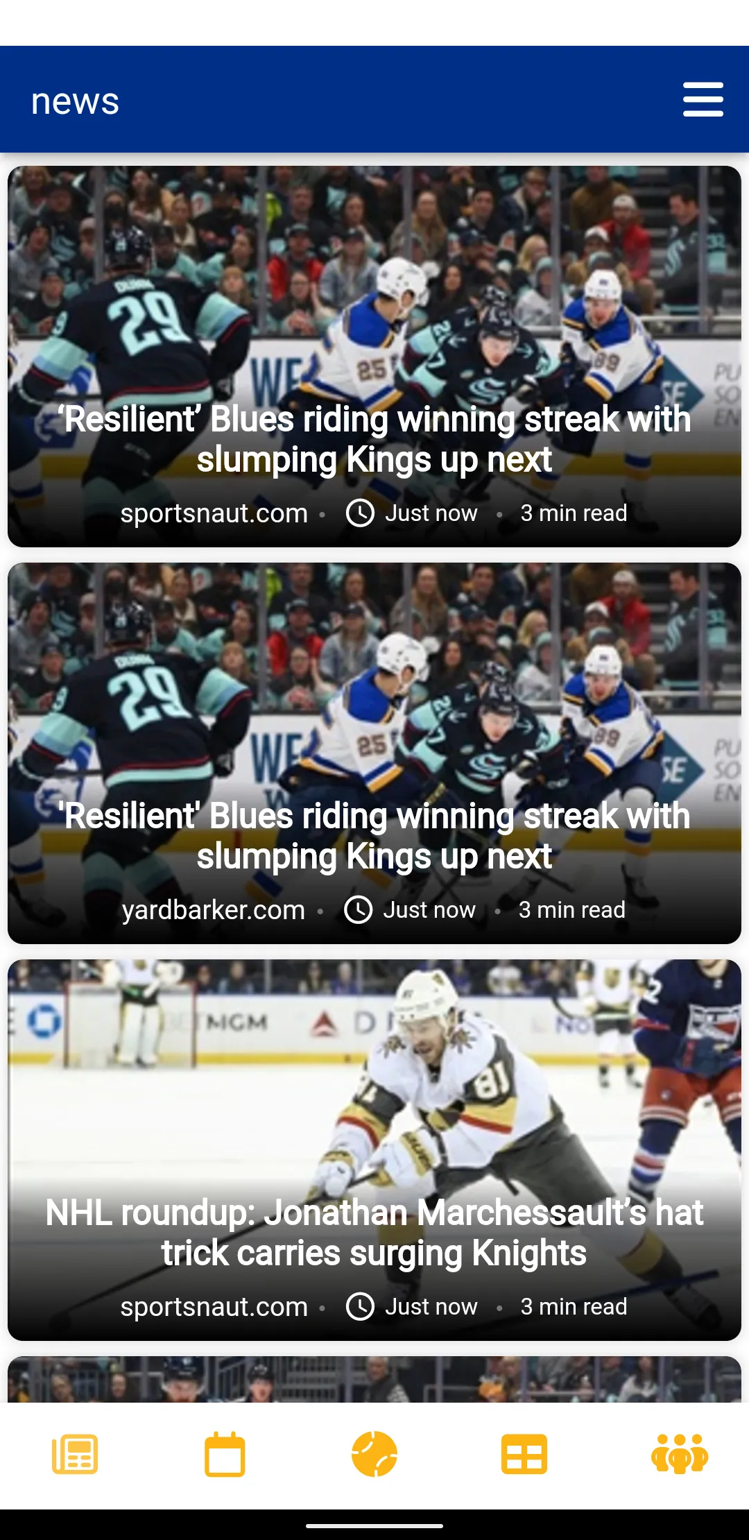 St. Louis Hockey | Indus Appstore | Screenshot