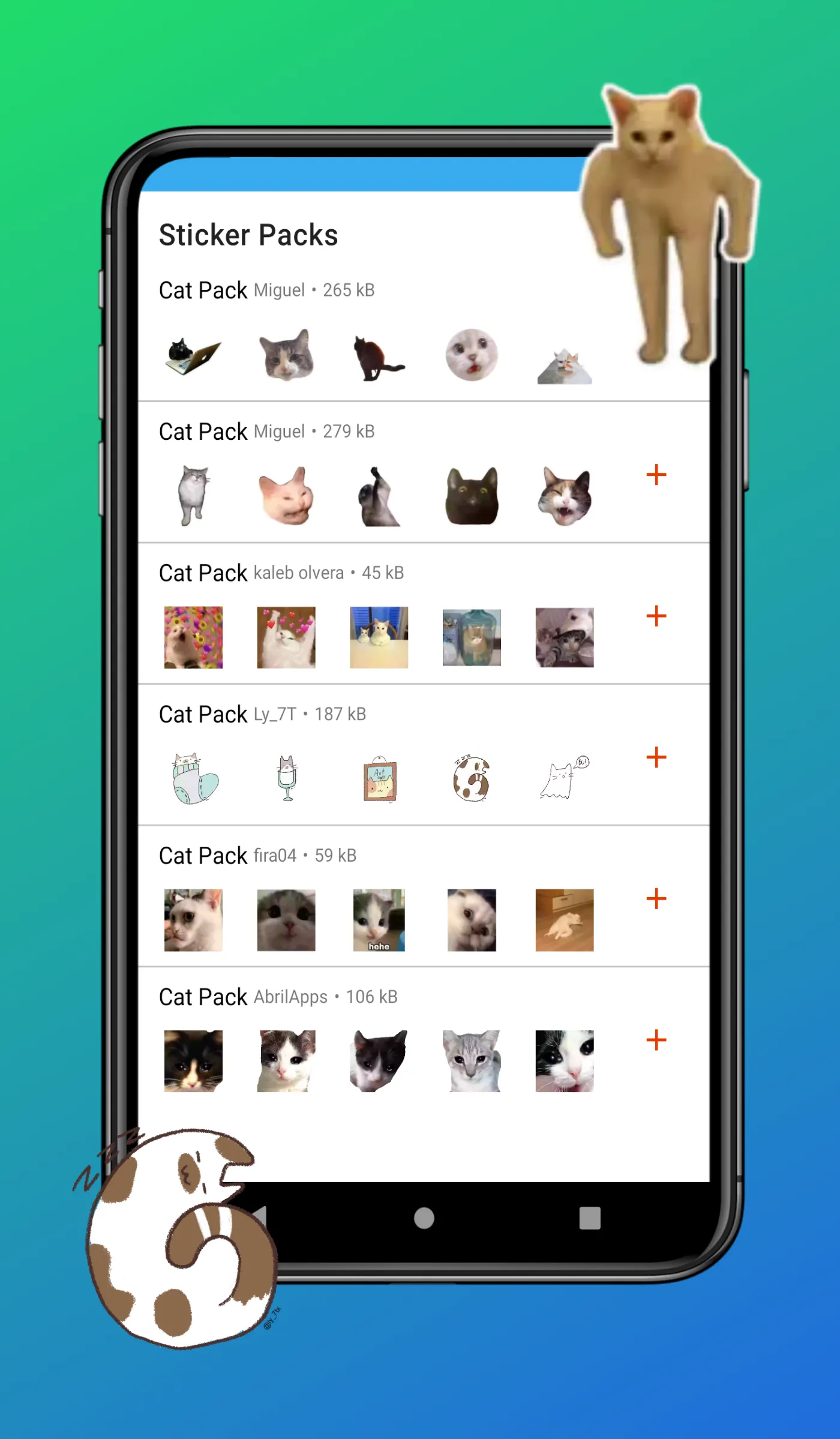 WAStickerApps Stickers Cats | Indus Appstore | Screenshot