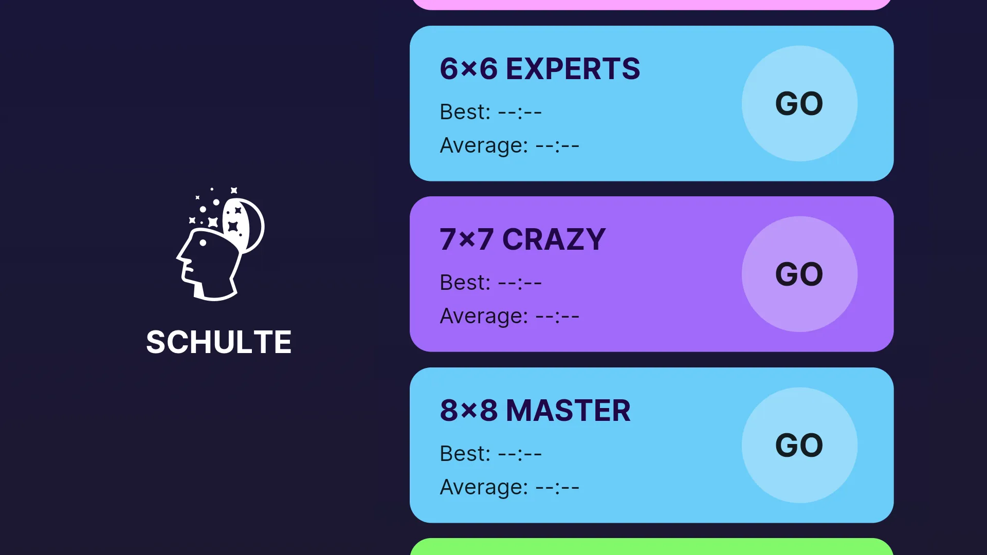 Schulte Table brain reaction | Indus Appstore | Screenshot
