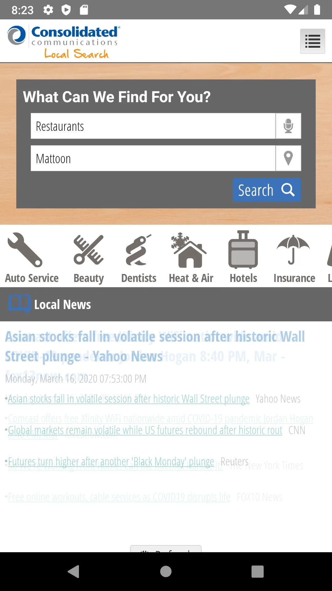 Consolidated Local Search | Indus Appstore | Screenshot