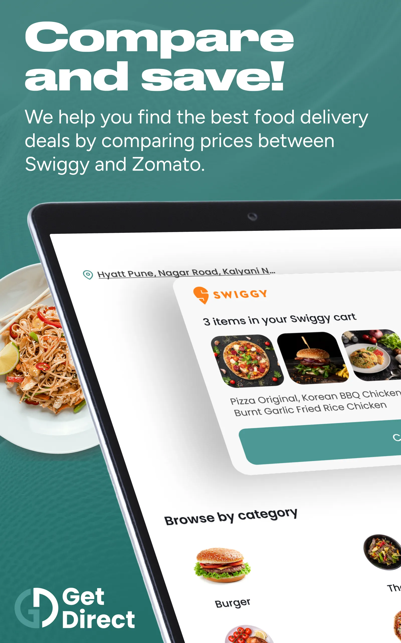 GetDirect - Compare Food Apps | Indus Appstore | Screenshot