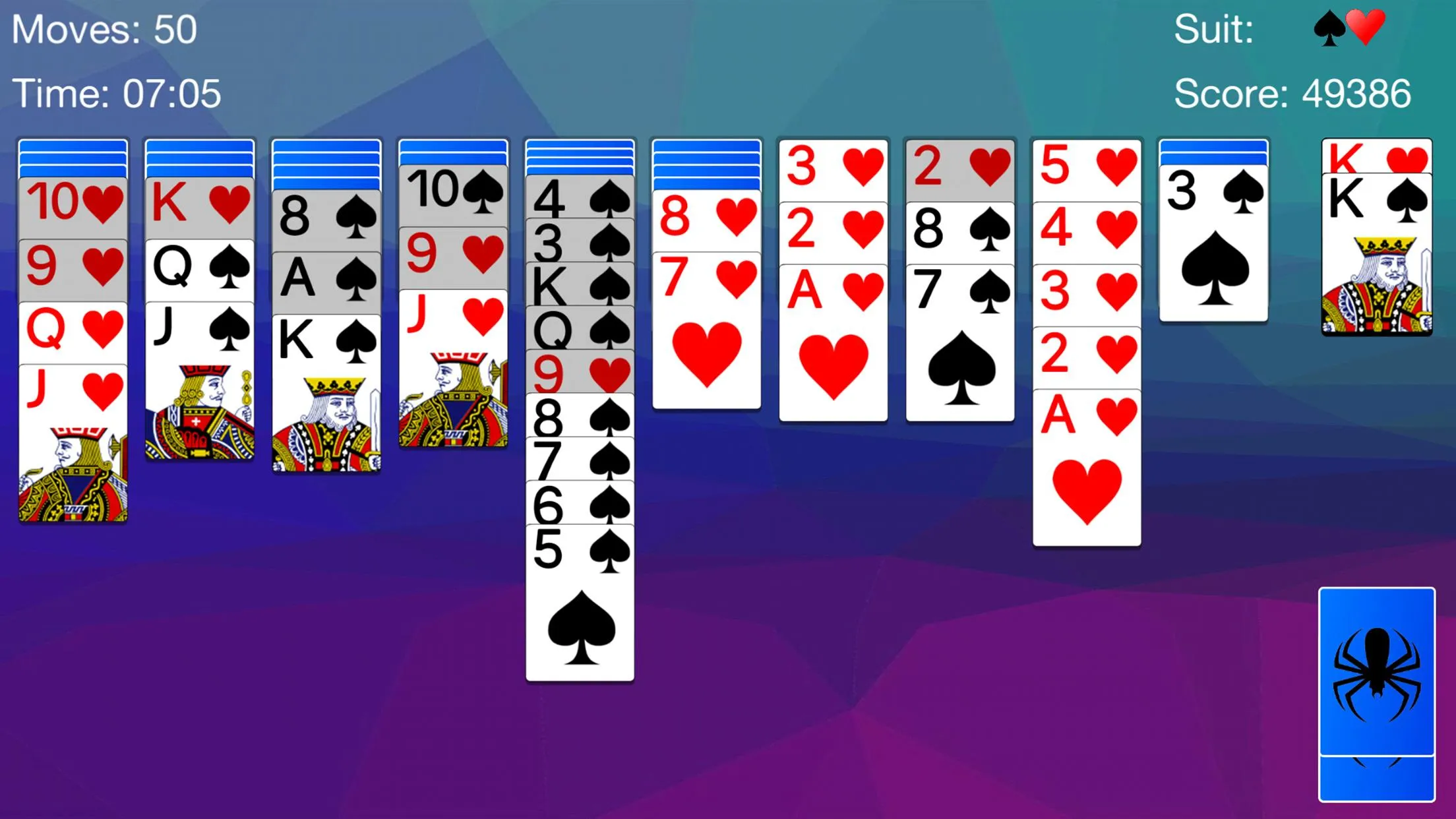 Spider Solitaire -  Cards Game | Indus Appstore | Screenshot