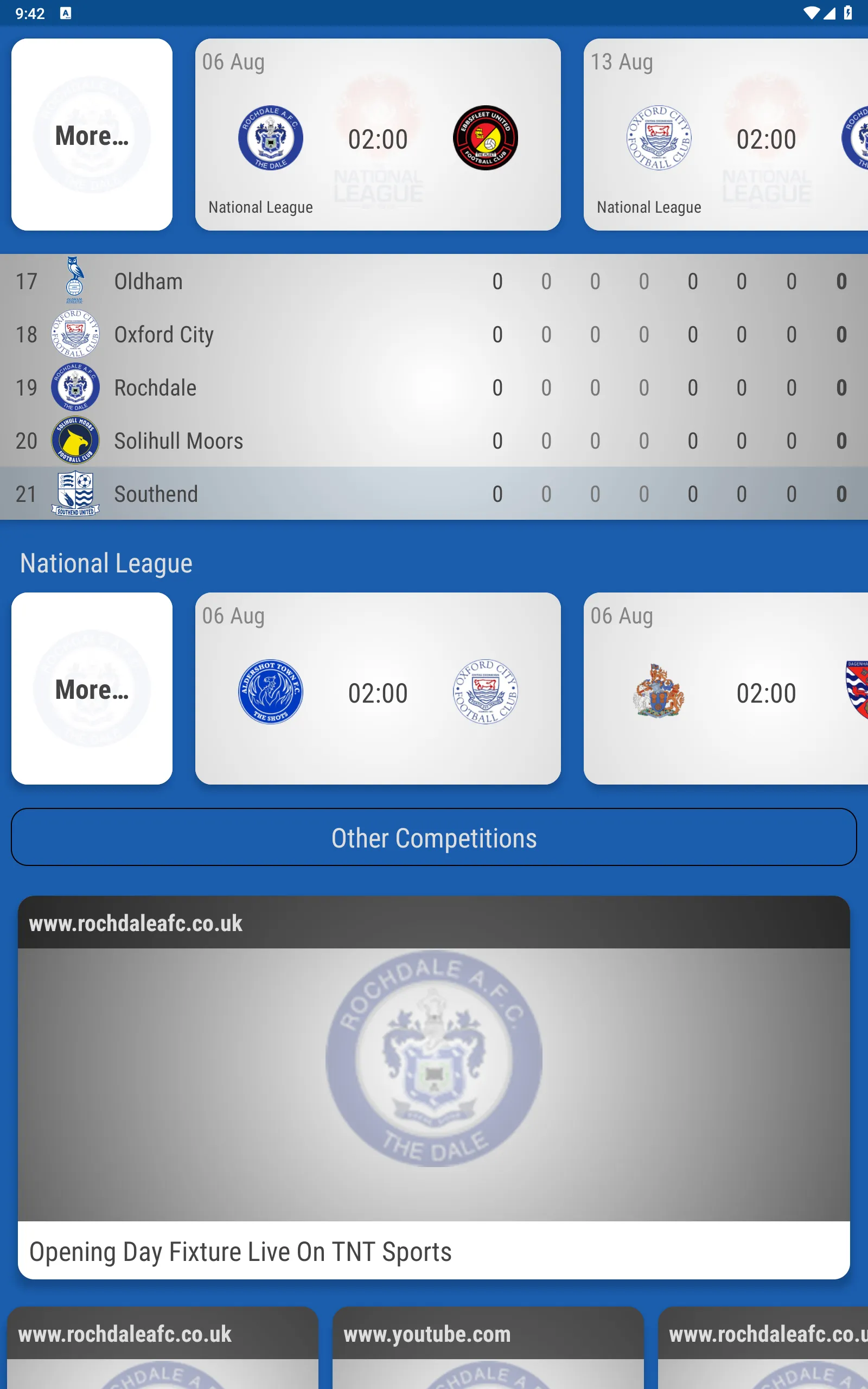 Rochdale FC Fan App | Indus Appstore | Screenshot