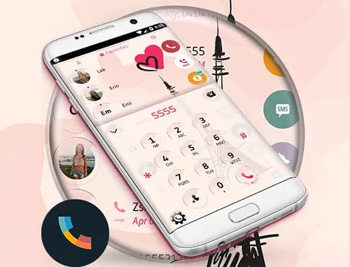 Theme Dialer Glass Paris | Indus Appstore | Screenshot