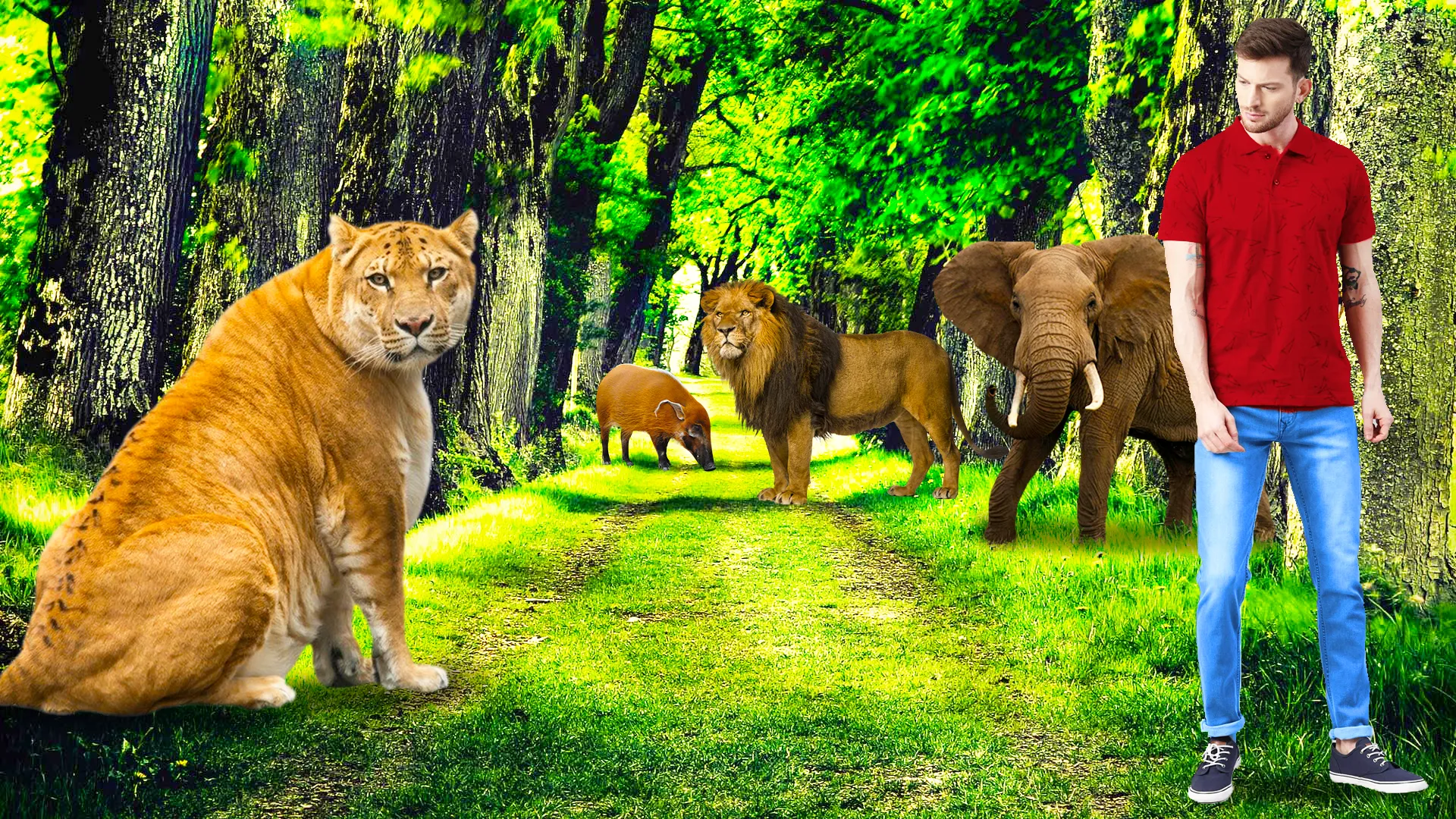 Wild Animal Lyrical Photo Edit | Indus Appstore | Screenshot