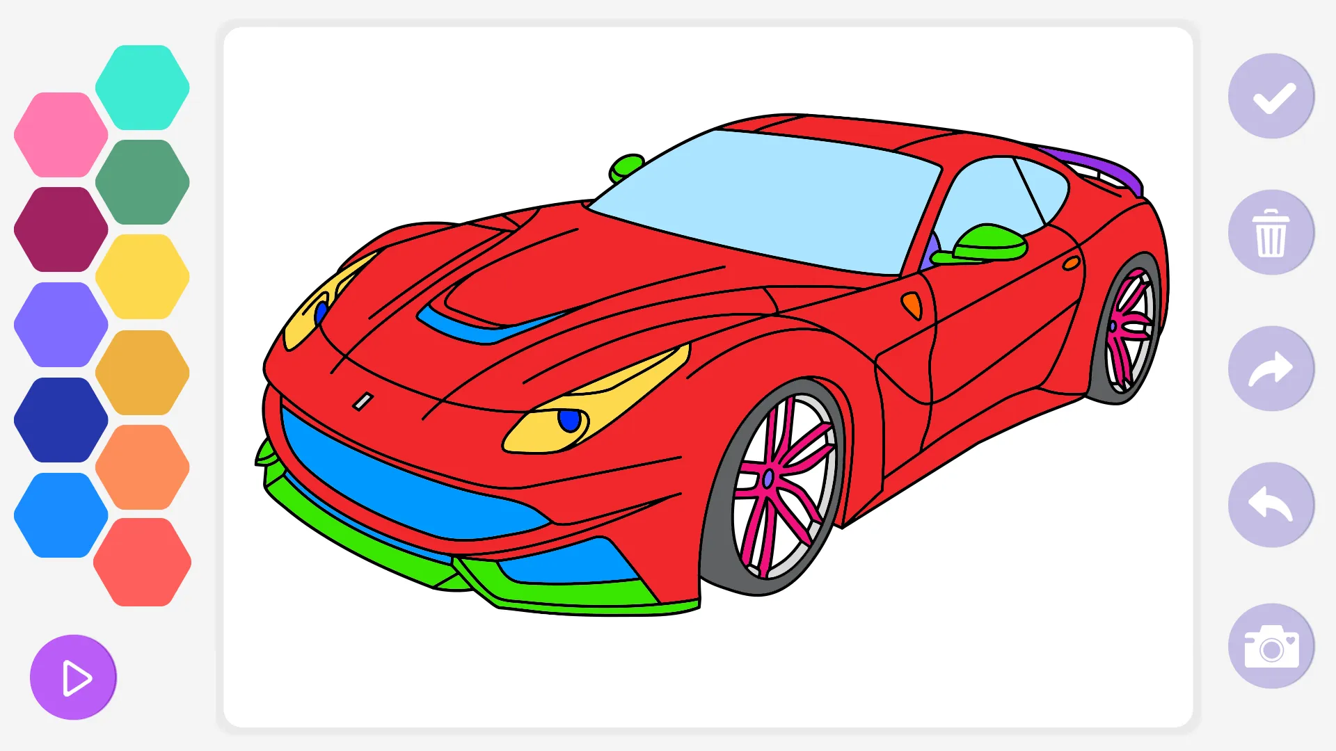 Car Coloring Book for Kids | Indus Appstore | Screenshot