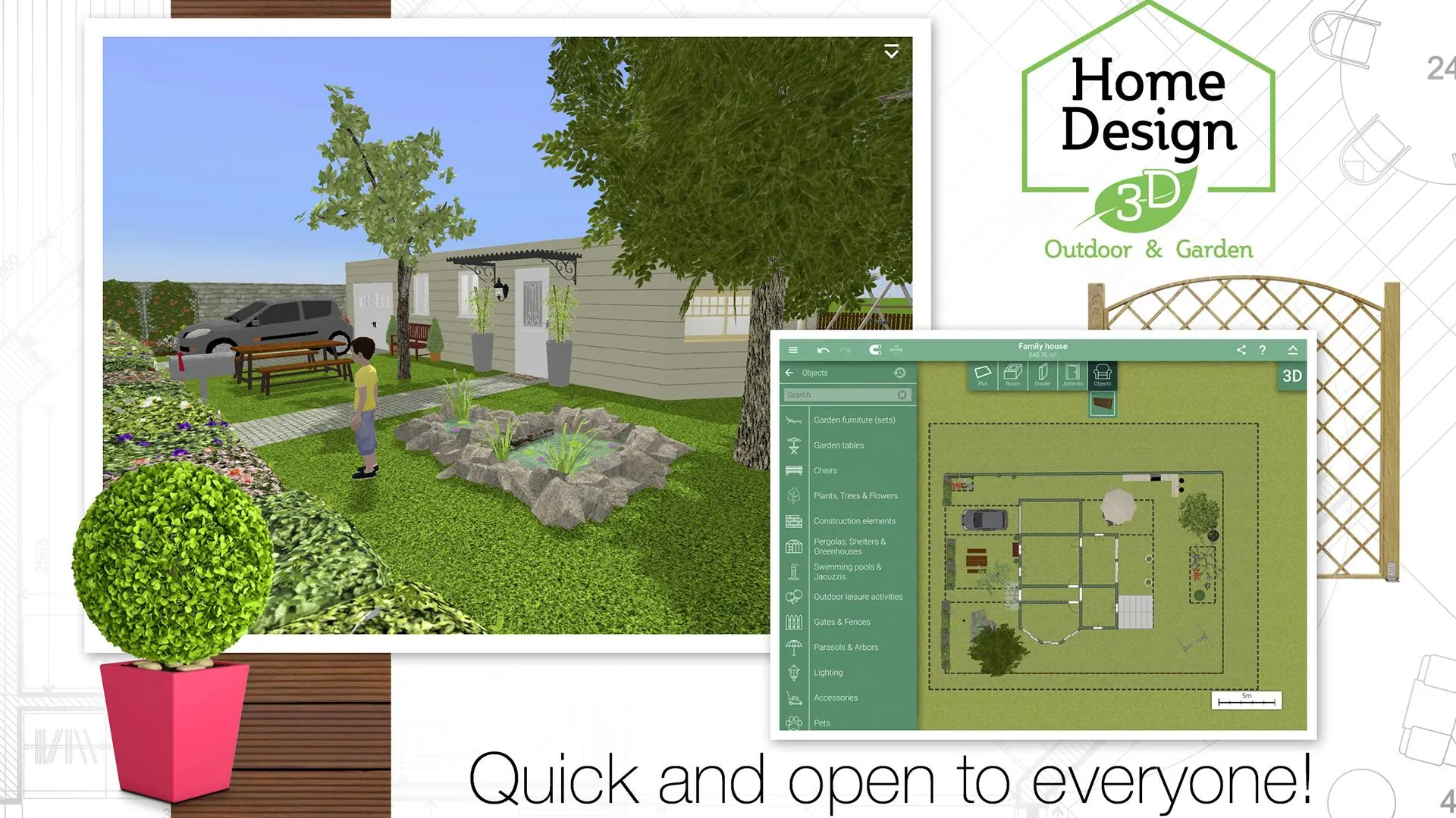 Home Design 3D Outdoor/Garden | Indus Appstore | Screenshot