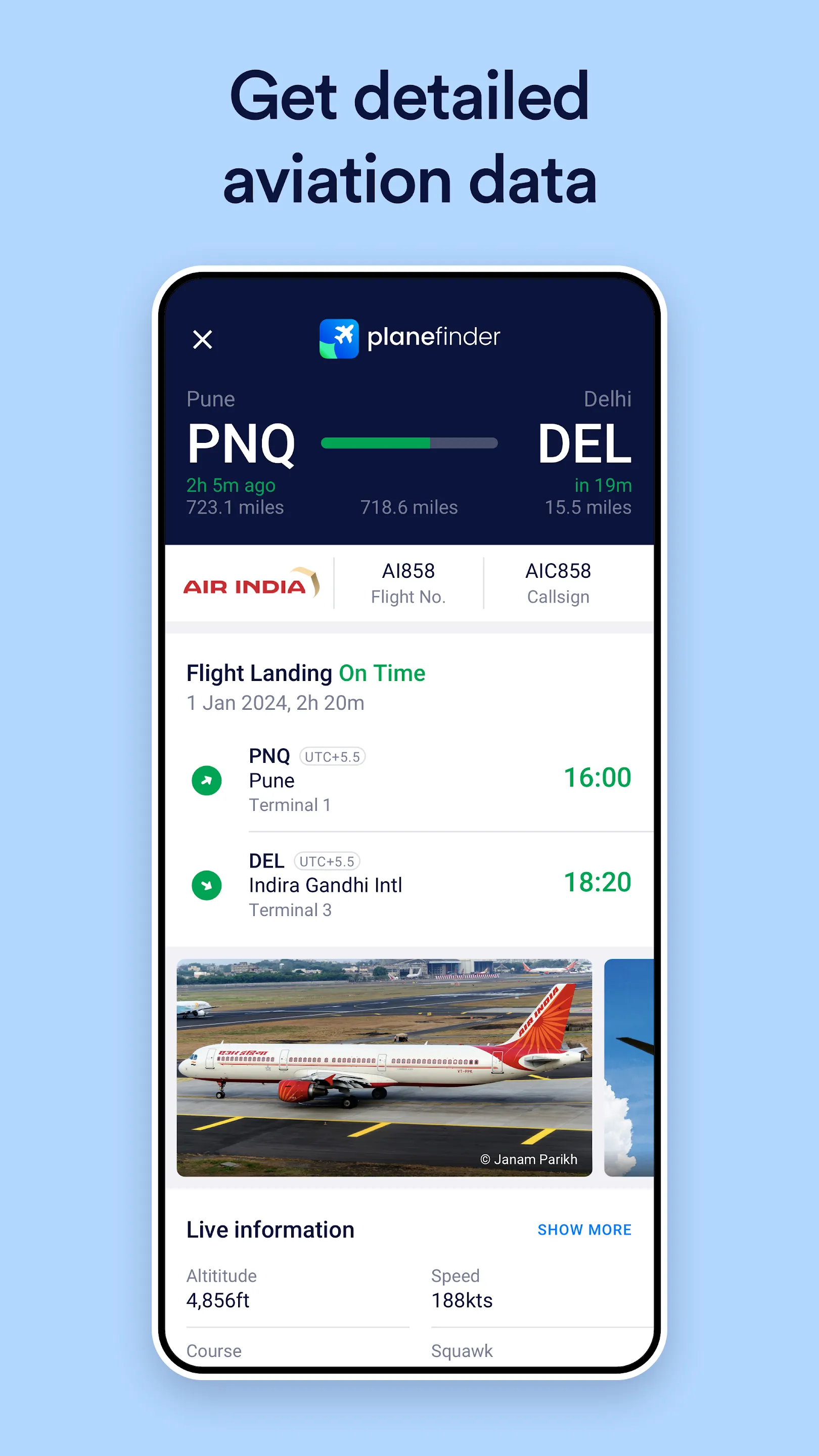 Plane Finder - Flight Tracker | Indus Appstore | Screenshot
