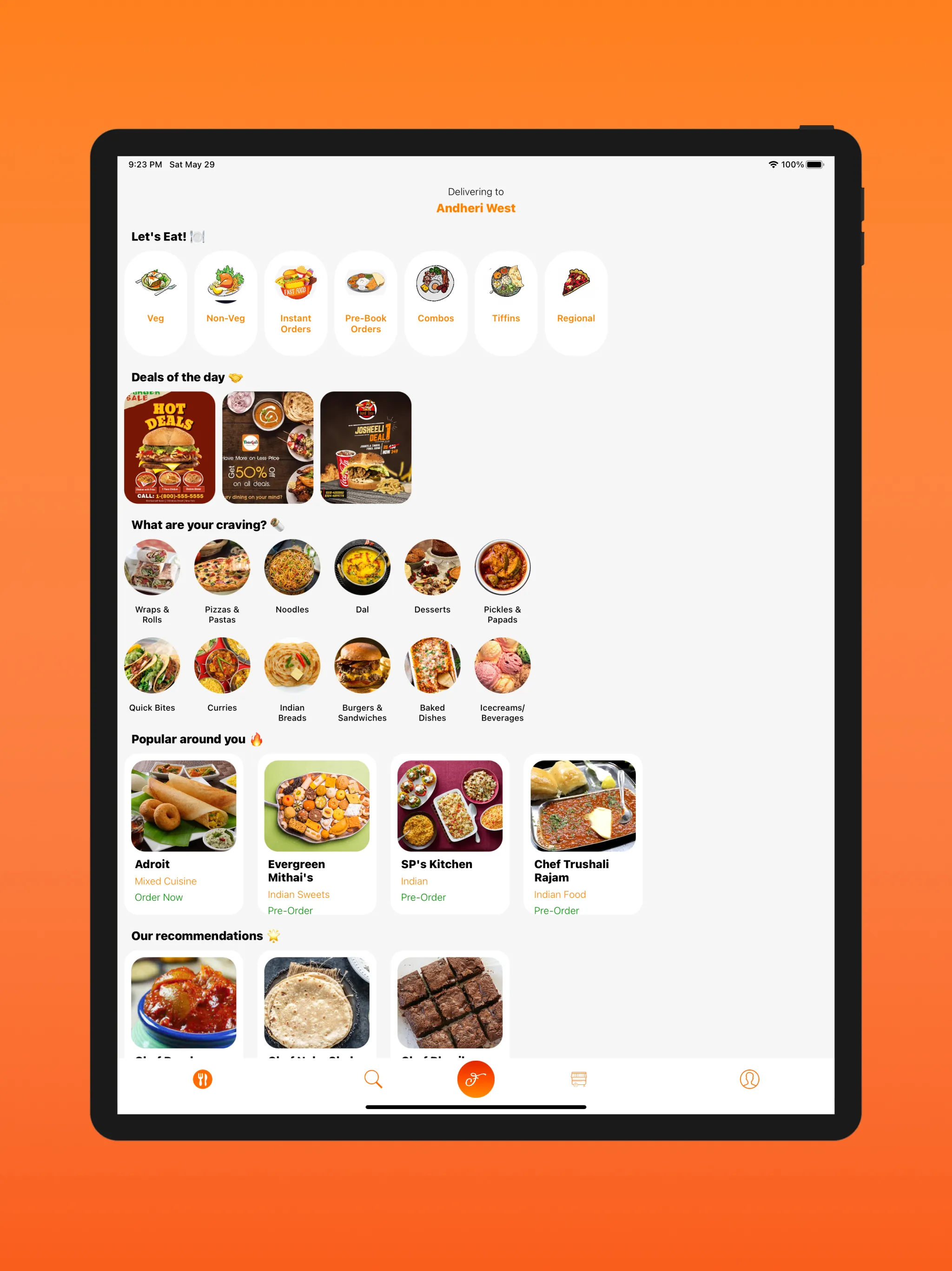 Fudtazy - Pre-book Your Food O | Indus Appstore | Screenshot