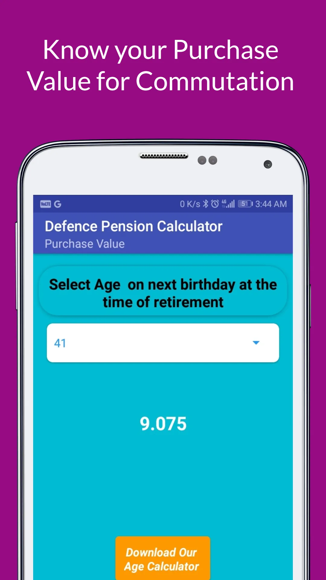 Defence Pension Calculator | Indus Appstore | Screenshot