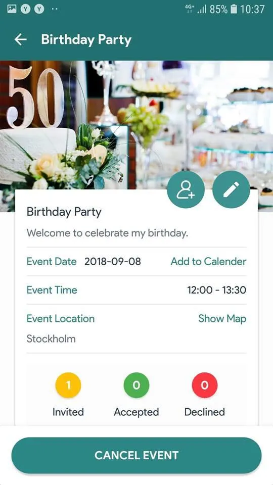 Grapevine Party Invitations | Indus Appstore | Screenshot