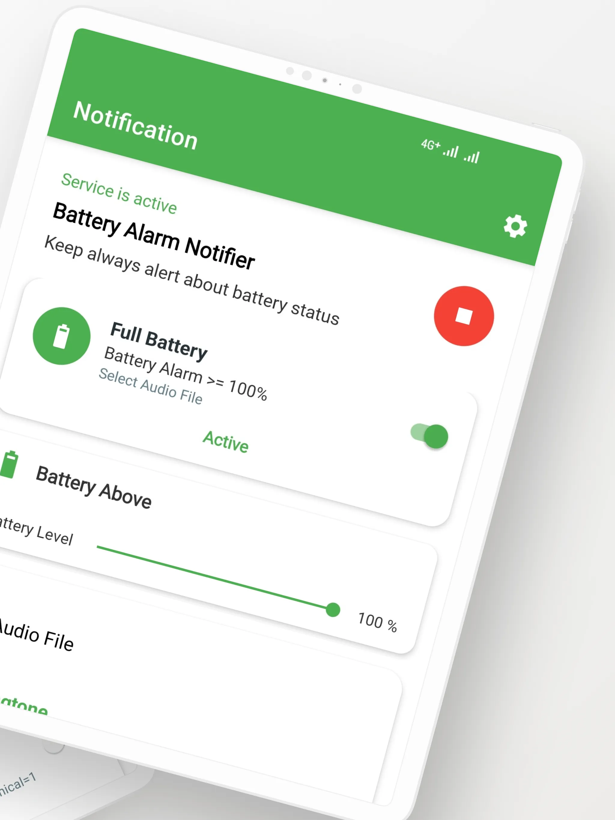 Battery Sound Notification | Indus Appstore | Screenshot