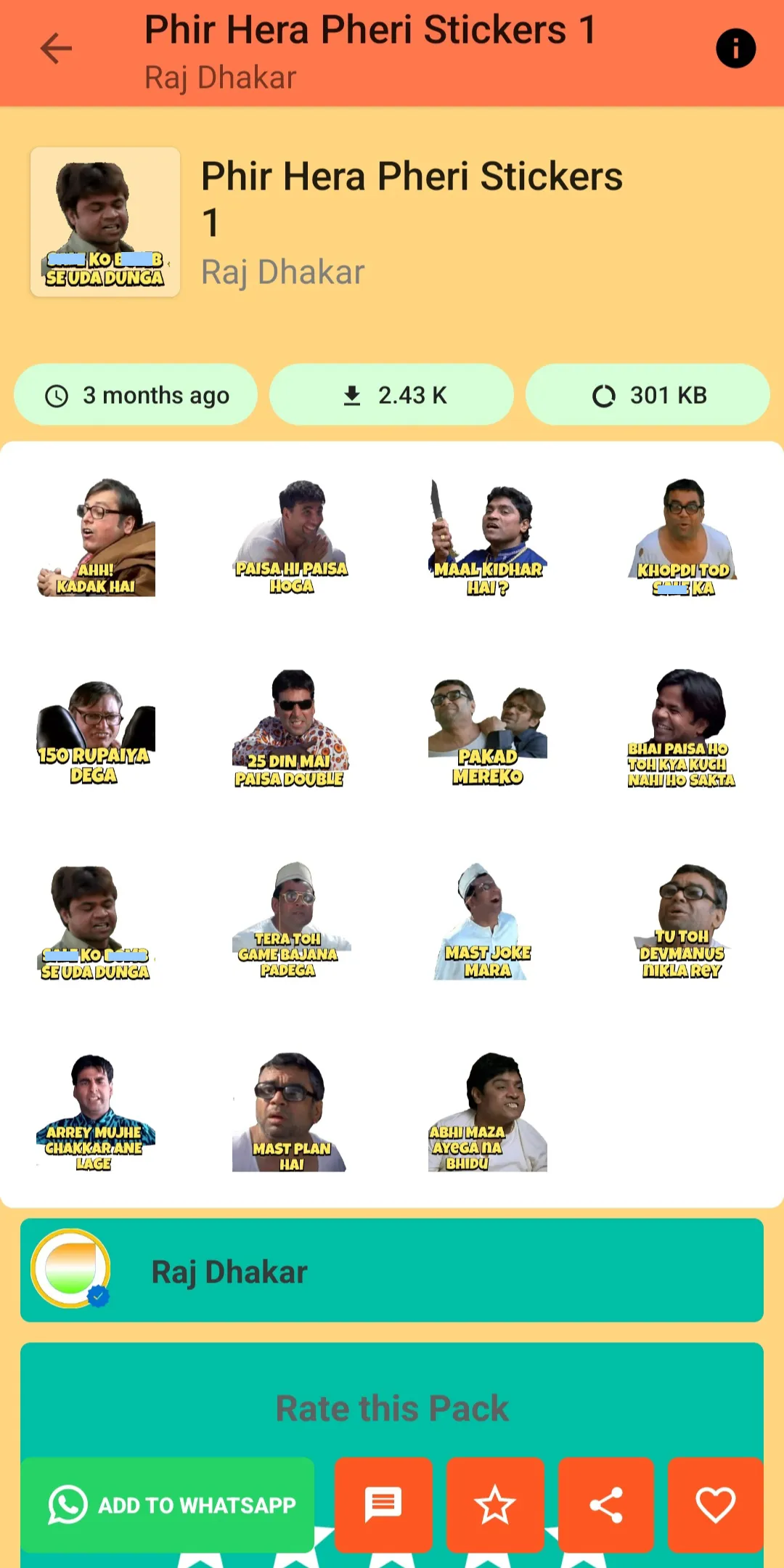 Mirzapur 2 Stickers For WA | Indus Appstore | Screenshot