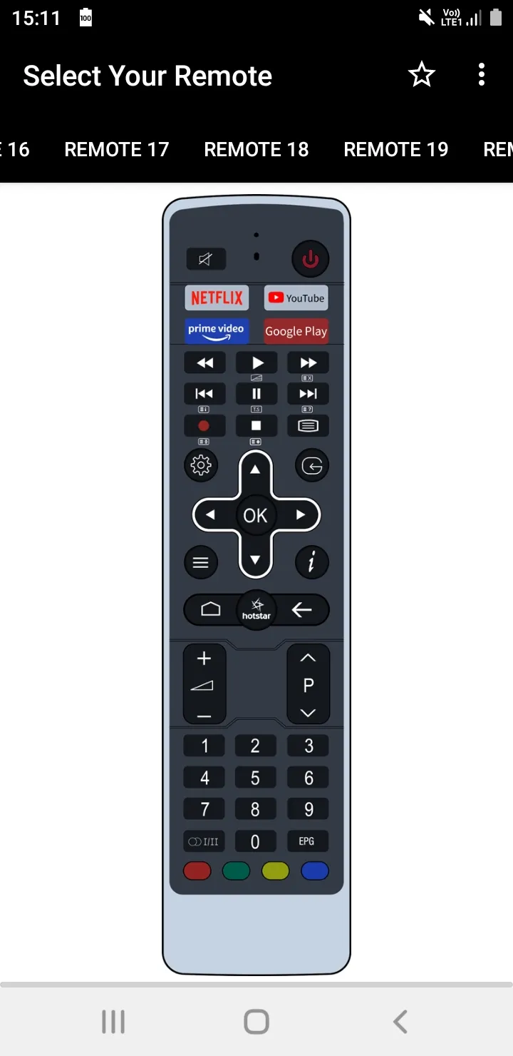 VU TV Remote | Indus Appstore | Screenshot