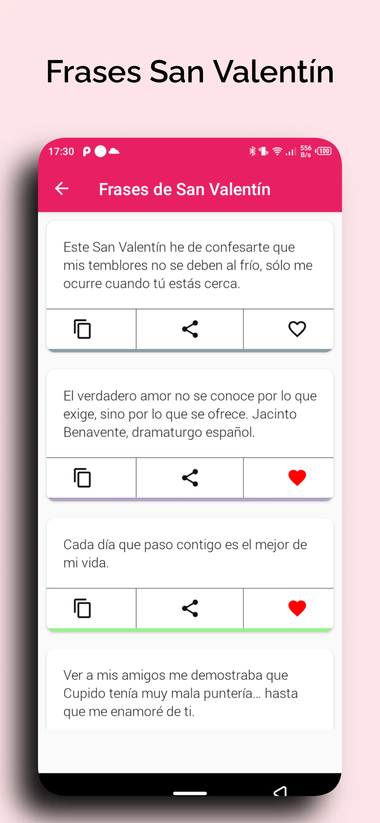 Frases San Valentín 2024 | Indus Appstore | Screenshot