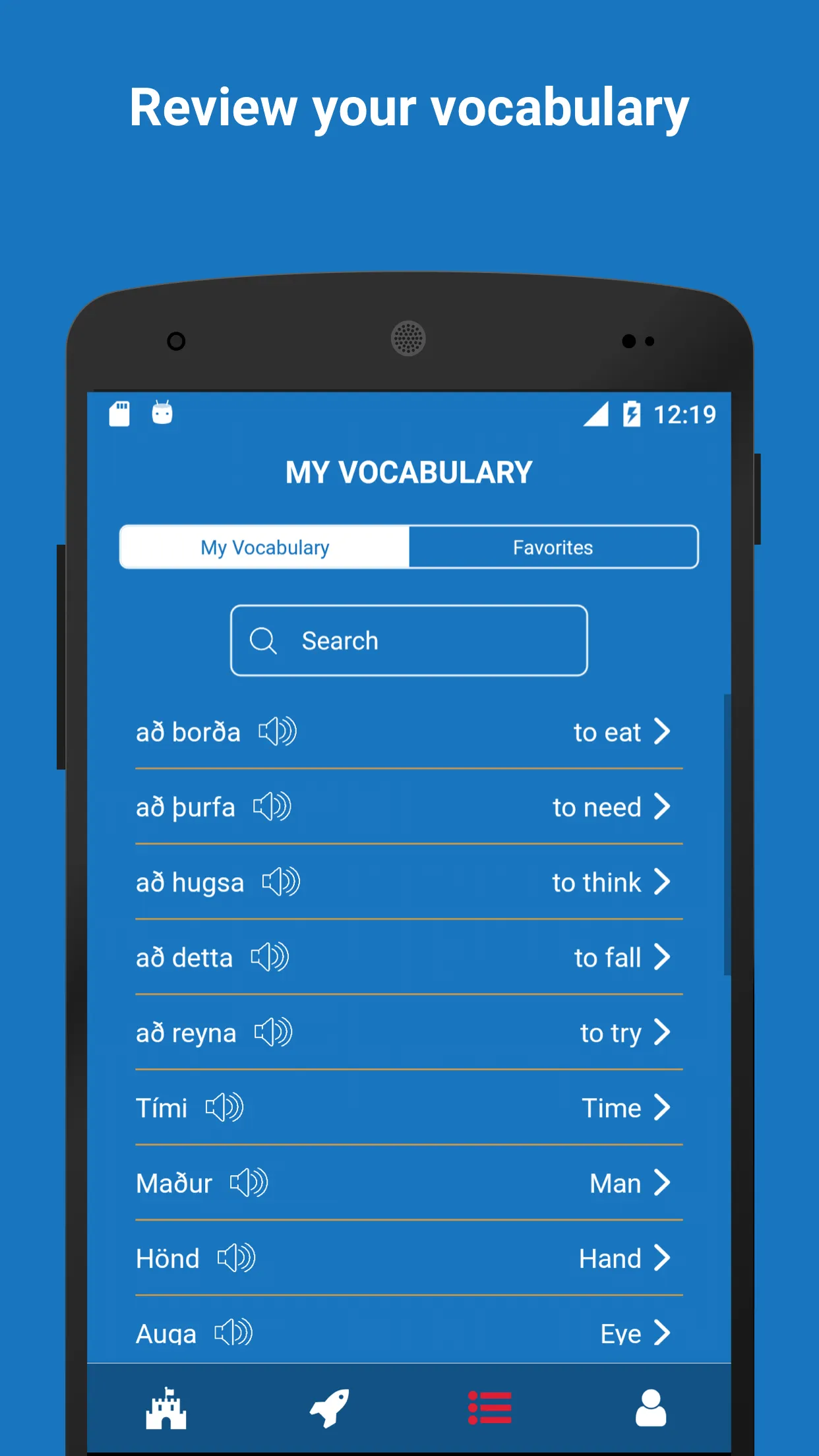 Learn Icelandic Vocabulary | Indus Appstore | Screenshot